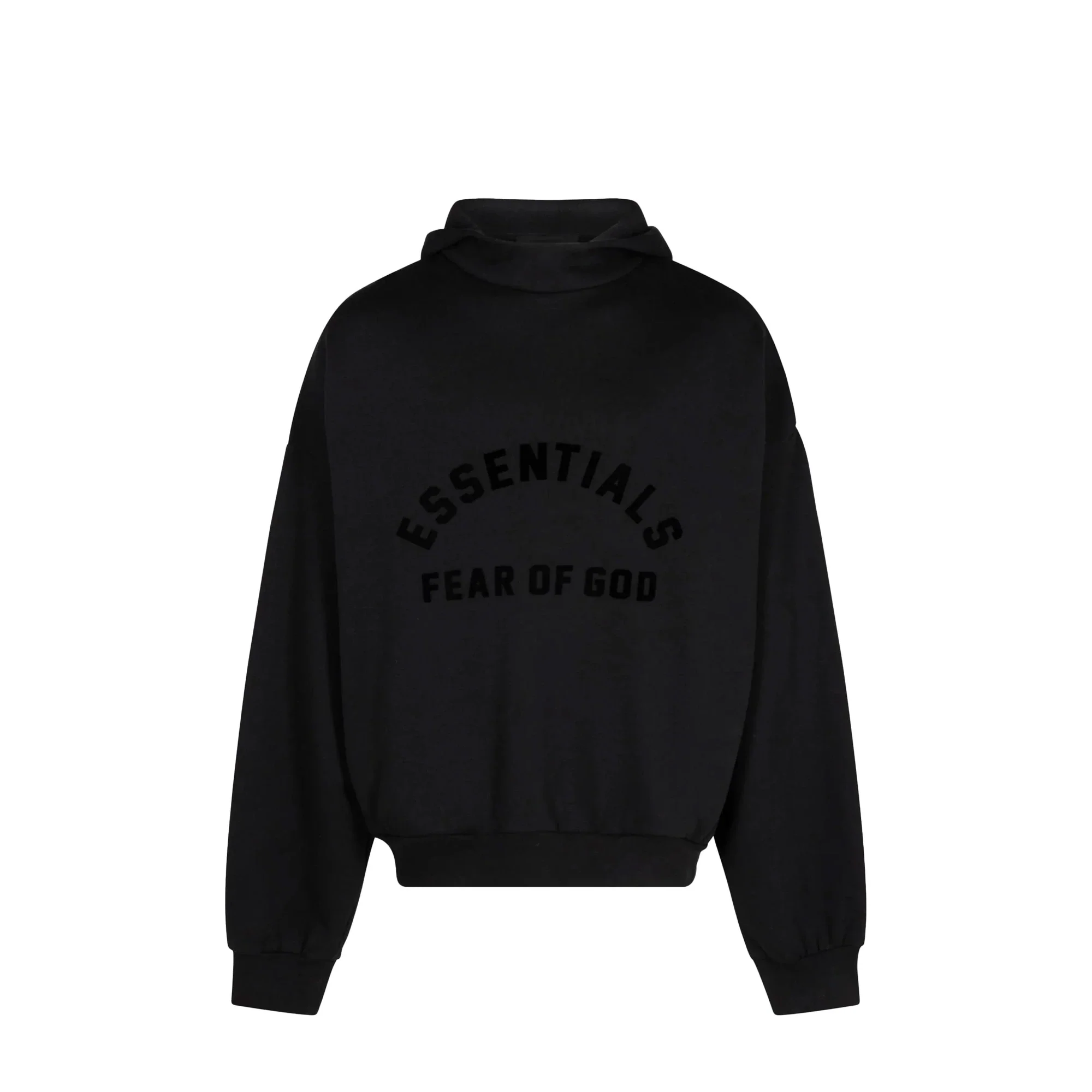 ESSENTIALS Arch Logo Hoodie 'Jet Black' (2023)