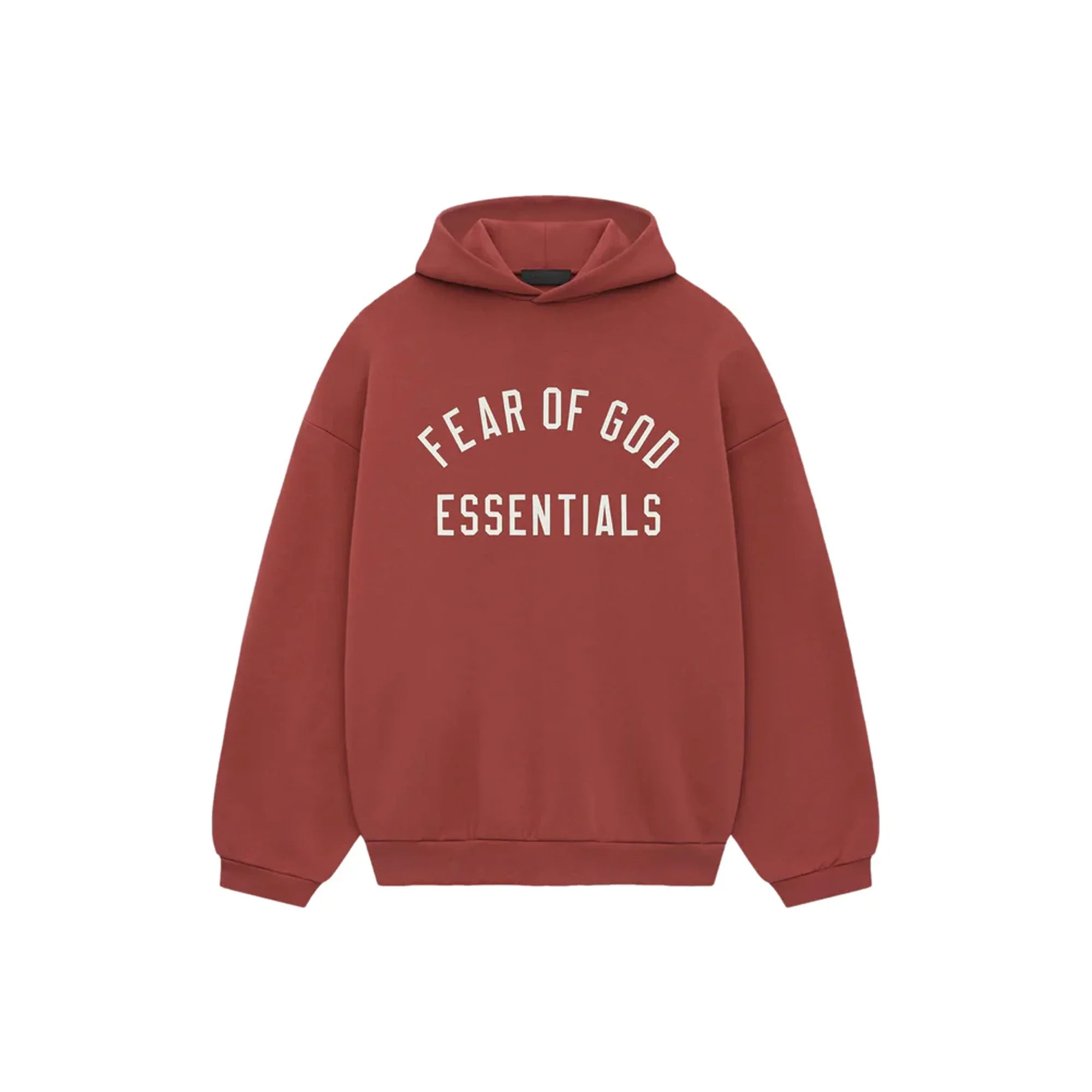 Fear of God Essentials Fleece Hoodie 'Crimson' (2024)