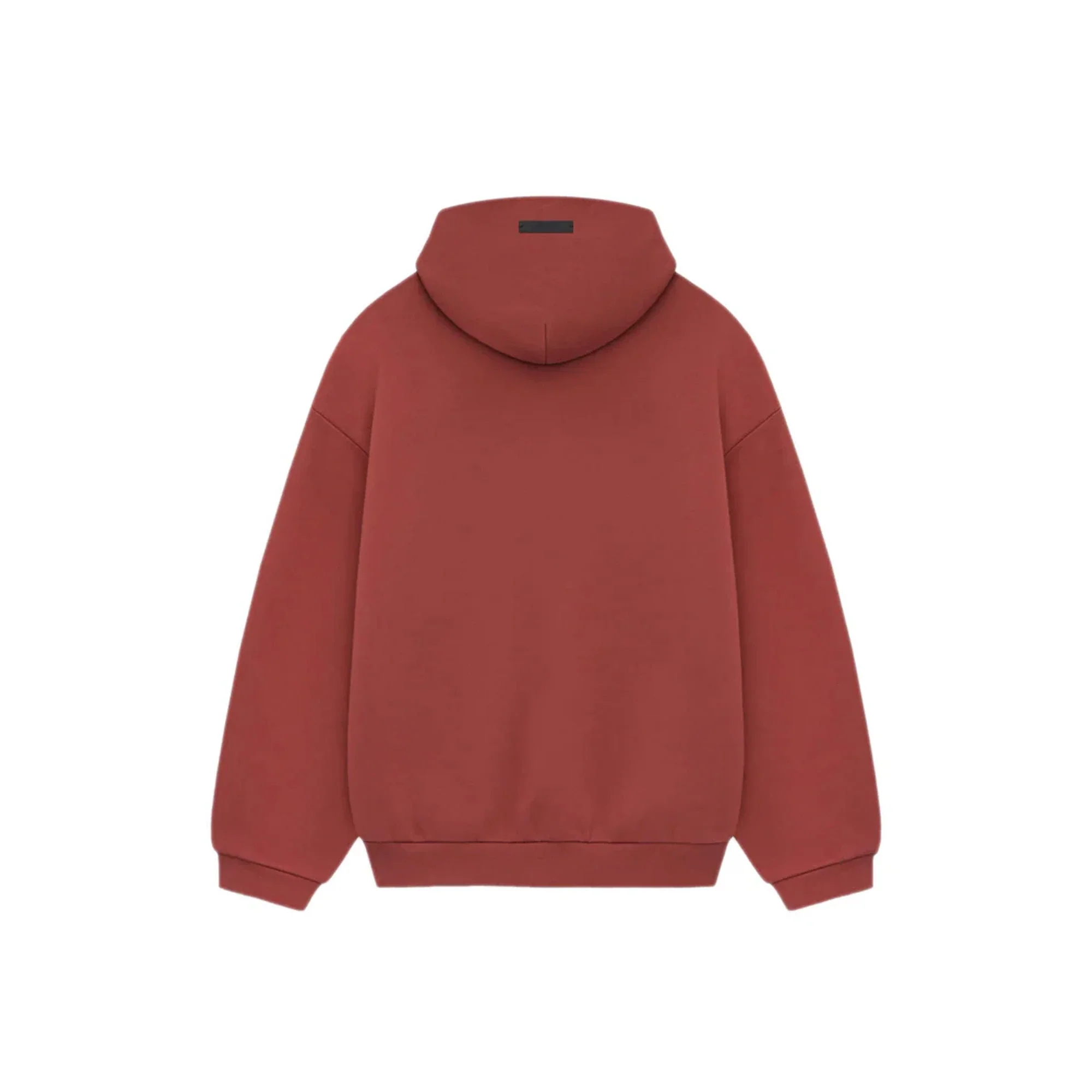 Fear of God Essentials Fleece Hoodie 'Crimson' (2024) - Image 2