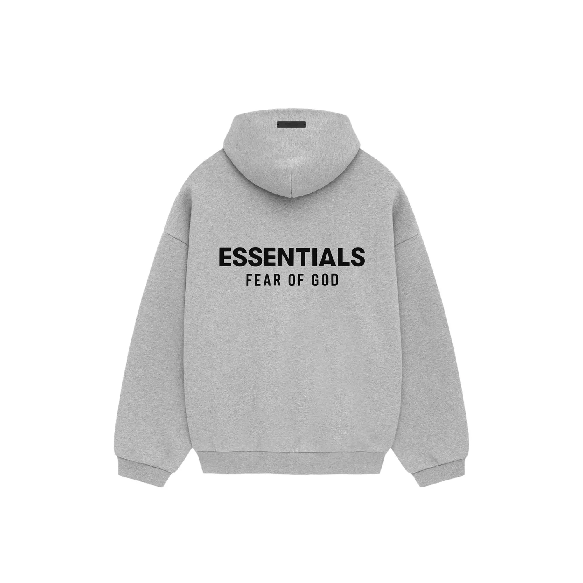 Fear of God Essentials Fleece Hoodie 'Light Heather Gray' (2024) - Image 2