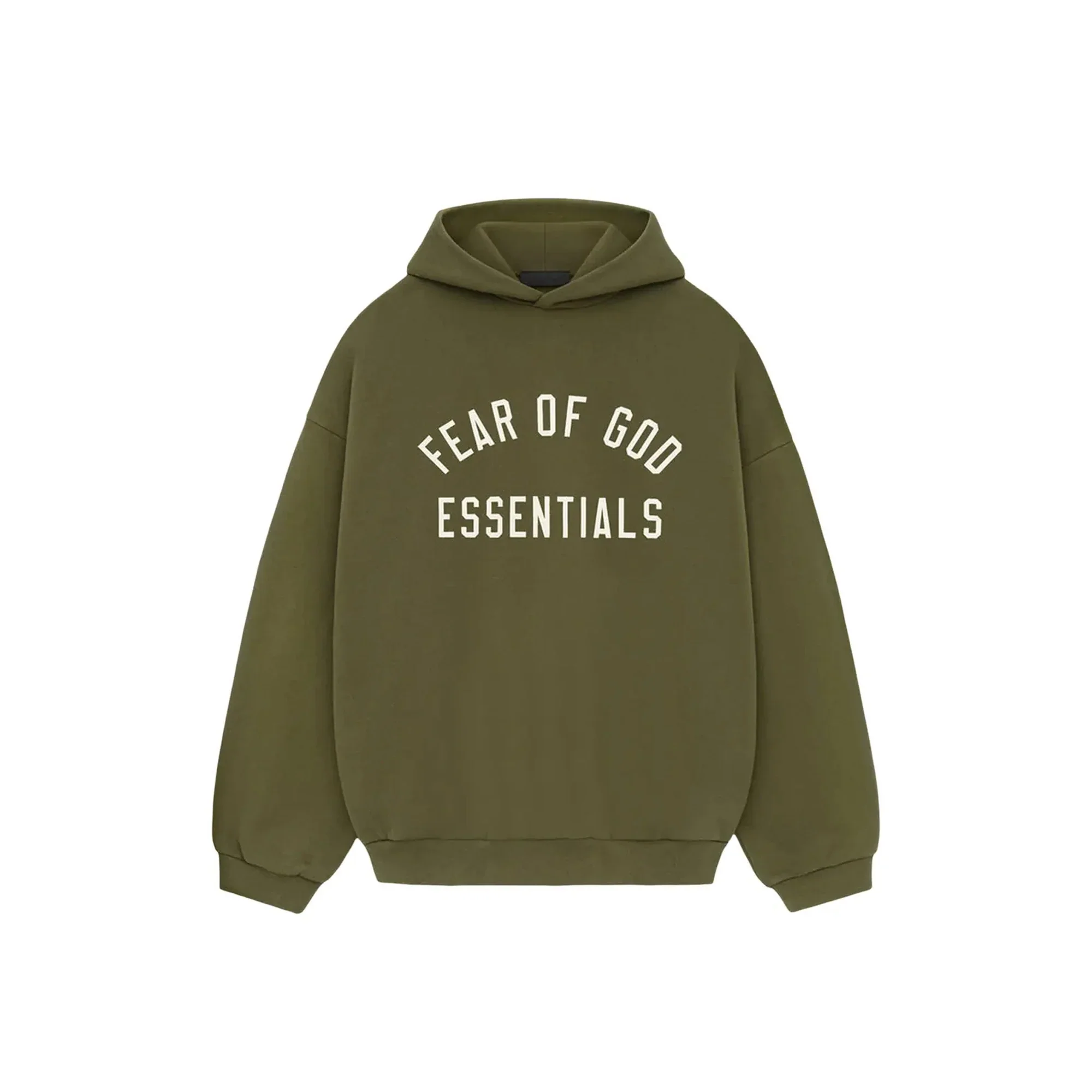 Fear of God Essentials Fleece Hoodie 'Military' (2024)