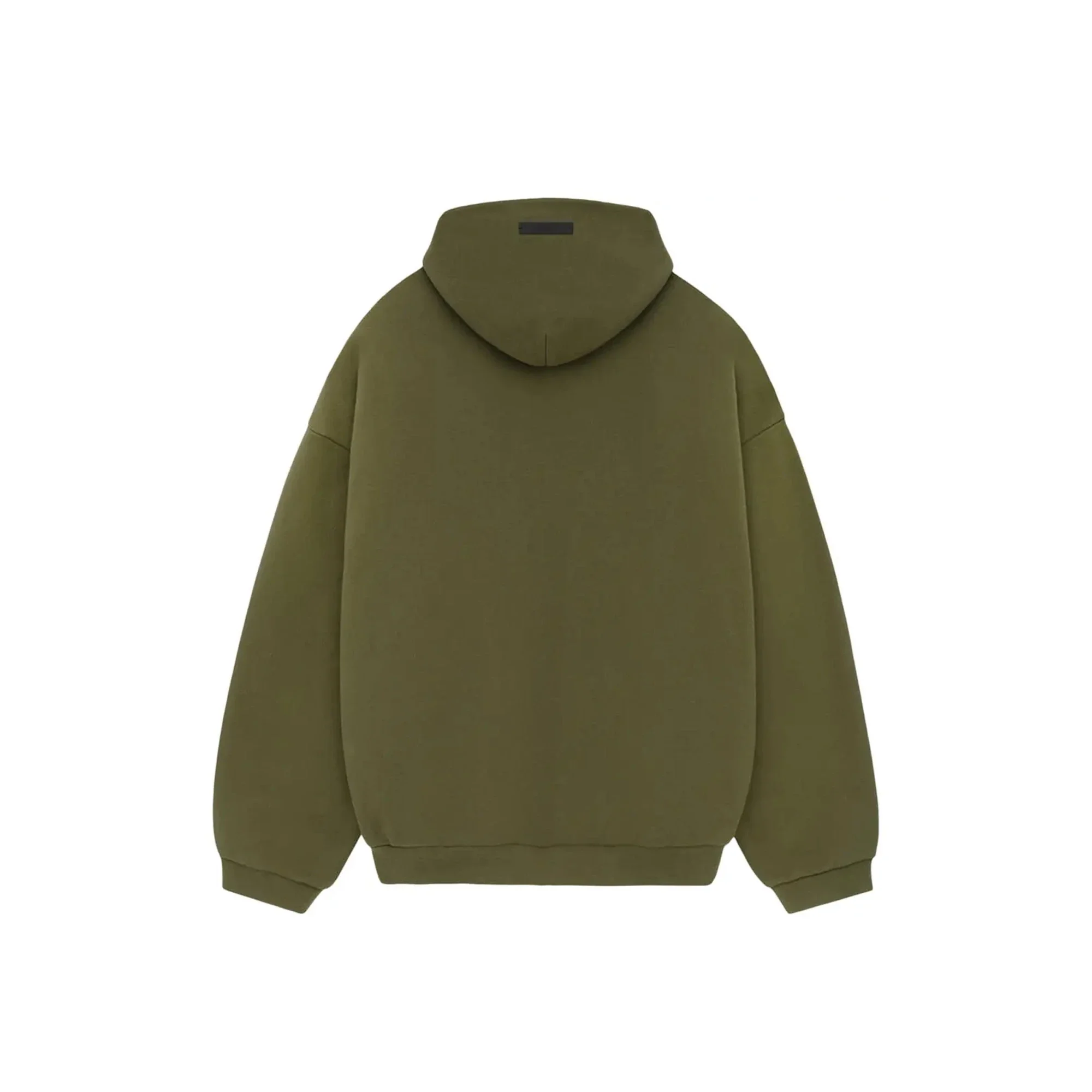 Fear of God Essentials Fleece Hoodie 'Military' (2024) - Image 2