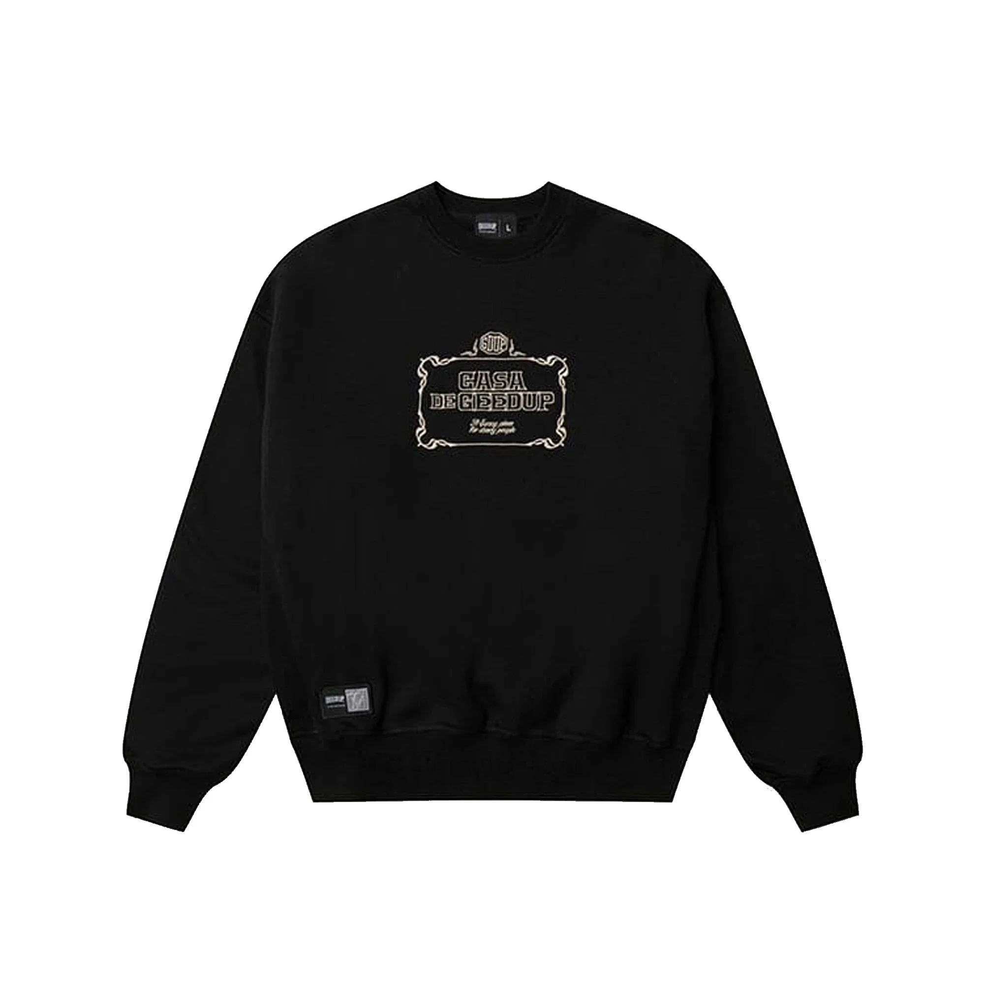 Geedup CDG Crewneck 'Black / Cream' (2026) - Image 7