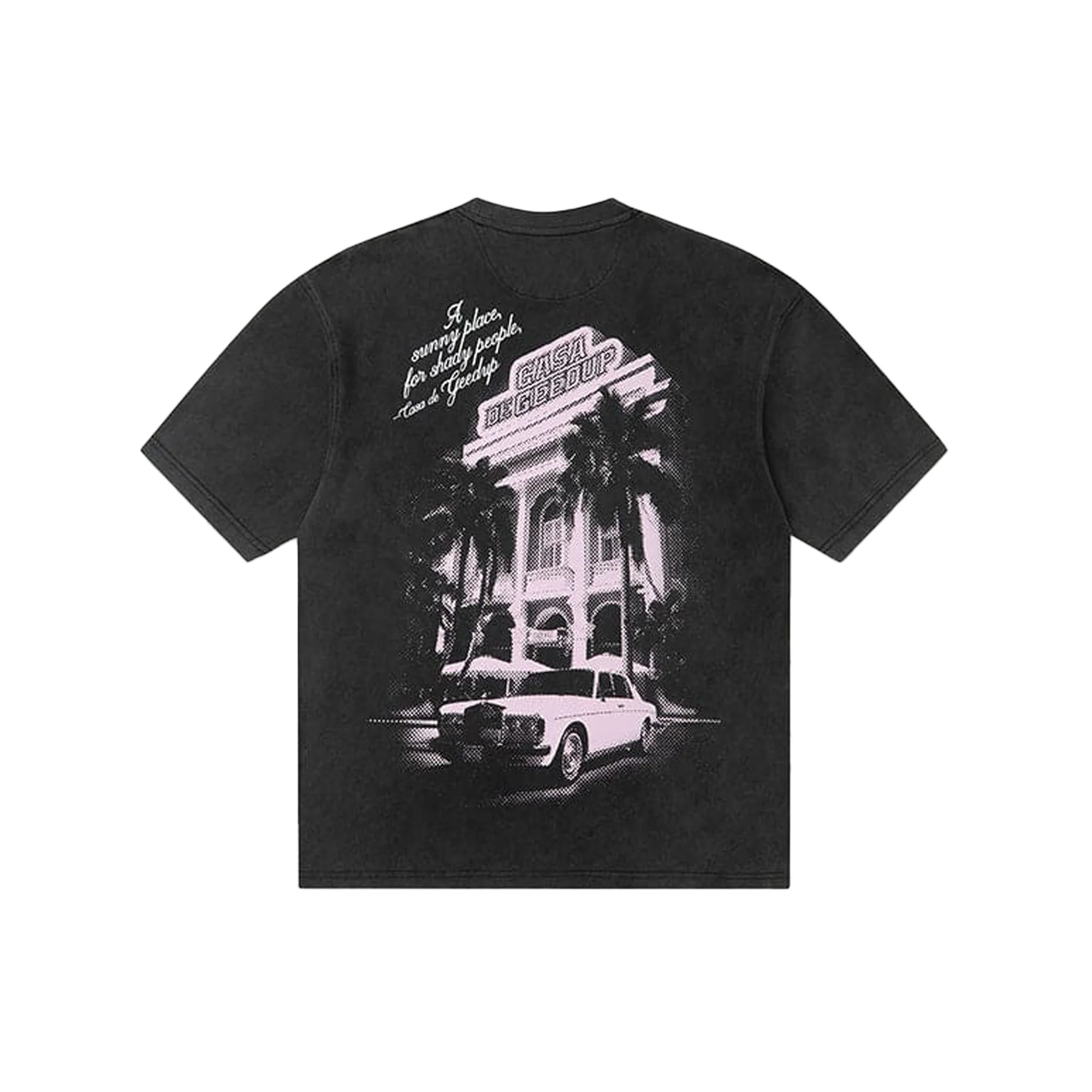 Geedup Co Casa De Geedup T-Shirt 'Charcoal / Pink' - Image 2
