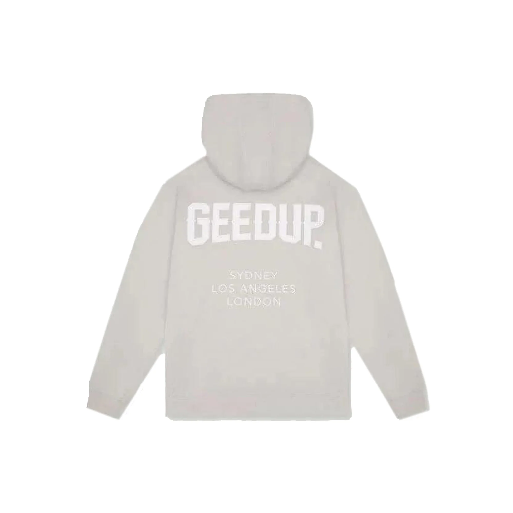 Geedup Co Cities Hoodie 'Grey / White' - Image 2