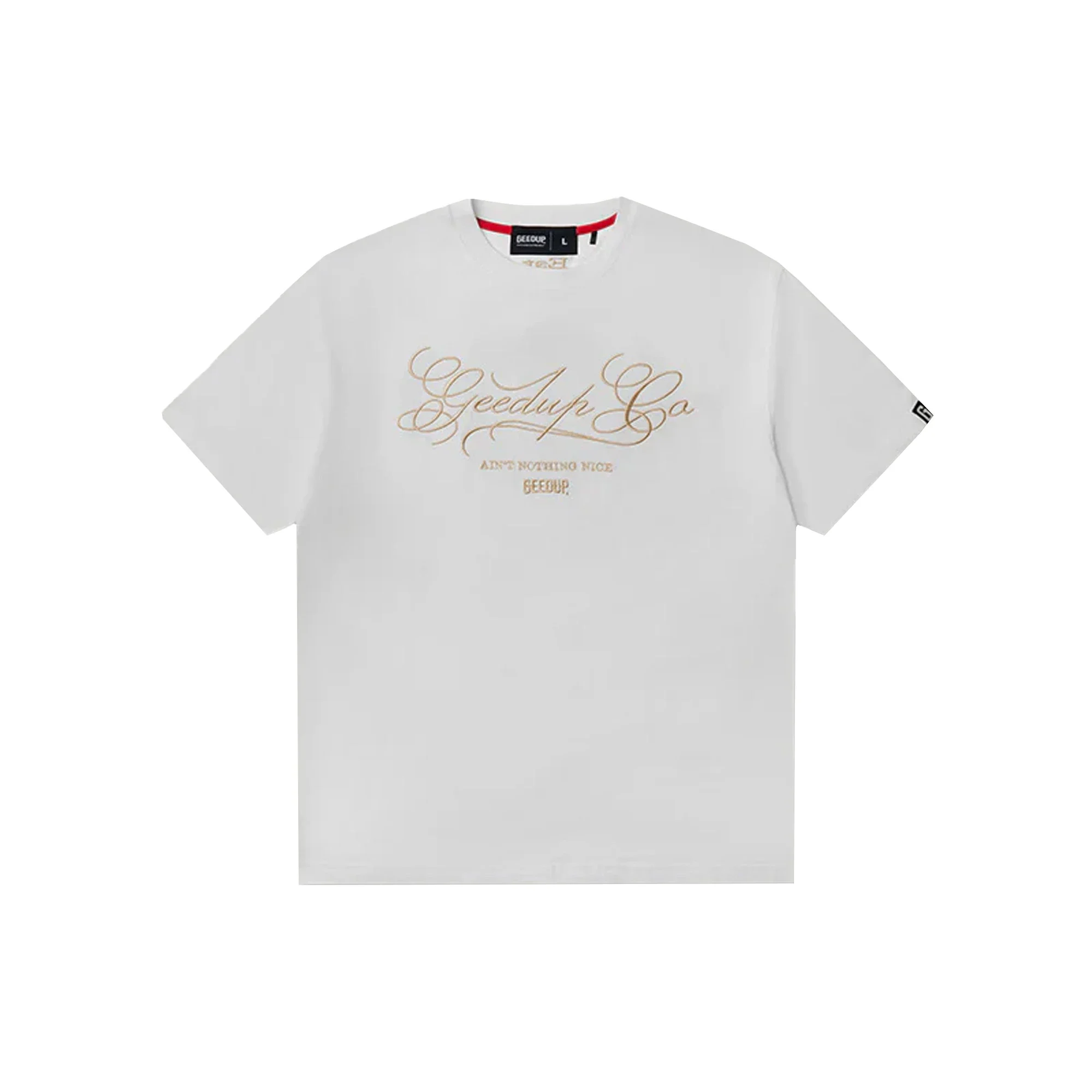 Geedup Co. Cursive T-Shirt 'Off White' (2025) - Image 2