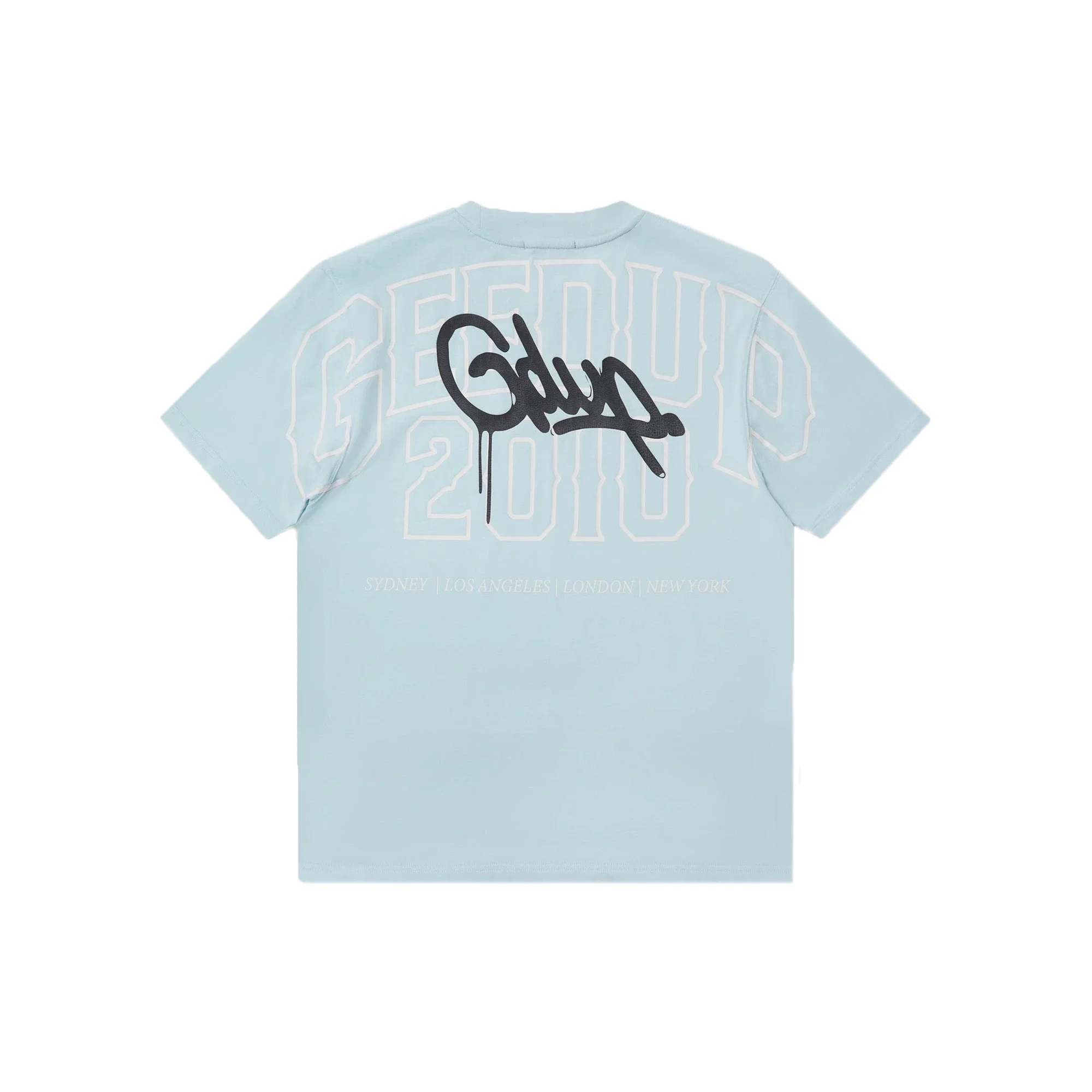 Geedup Core Handstyle T-Shirt 'Cool Blue / Black' (2025)