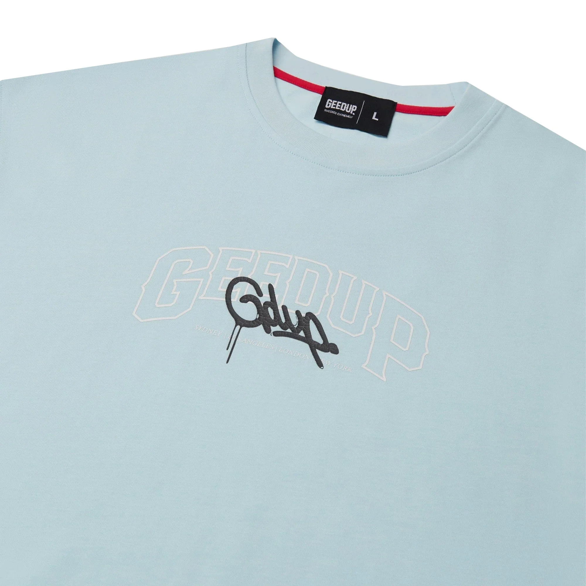 Geedup Core Handstyle T-Shirt 'Cool Blue / Black' (2025) - Image 3