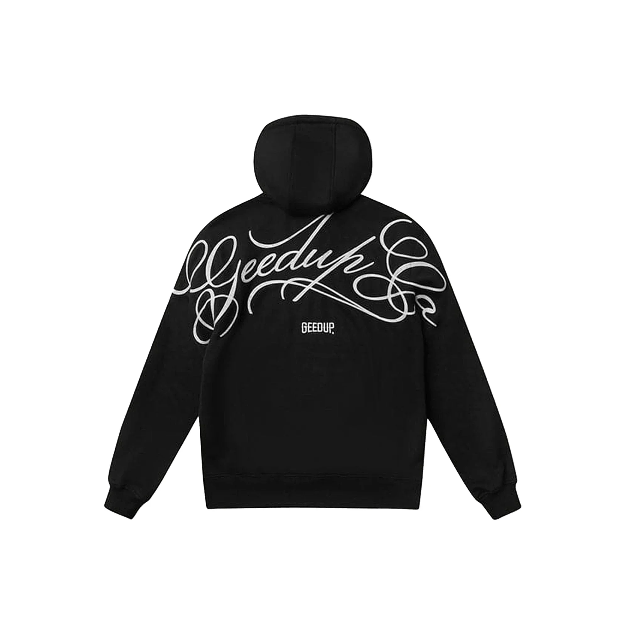 Geedup Cursive Logo Hoodie 'Black / White' (2026) - Image 2