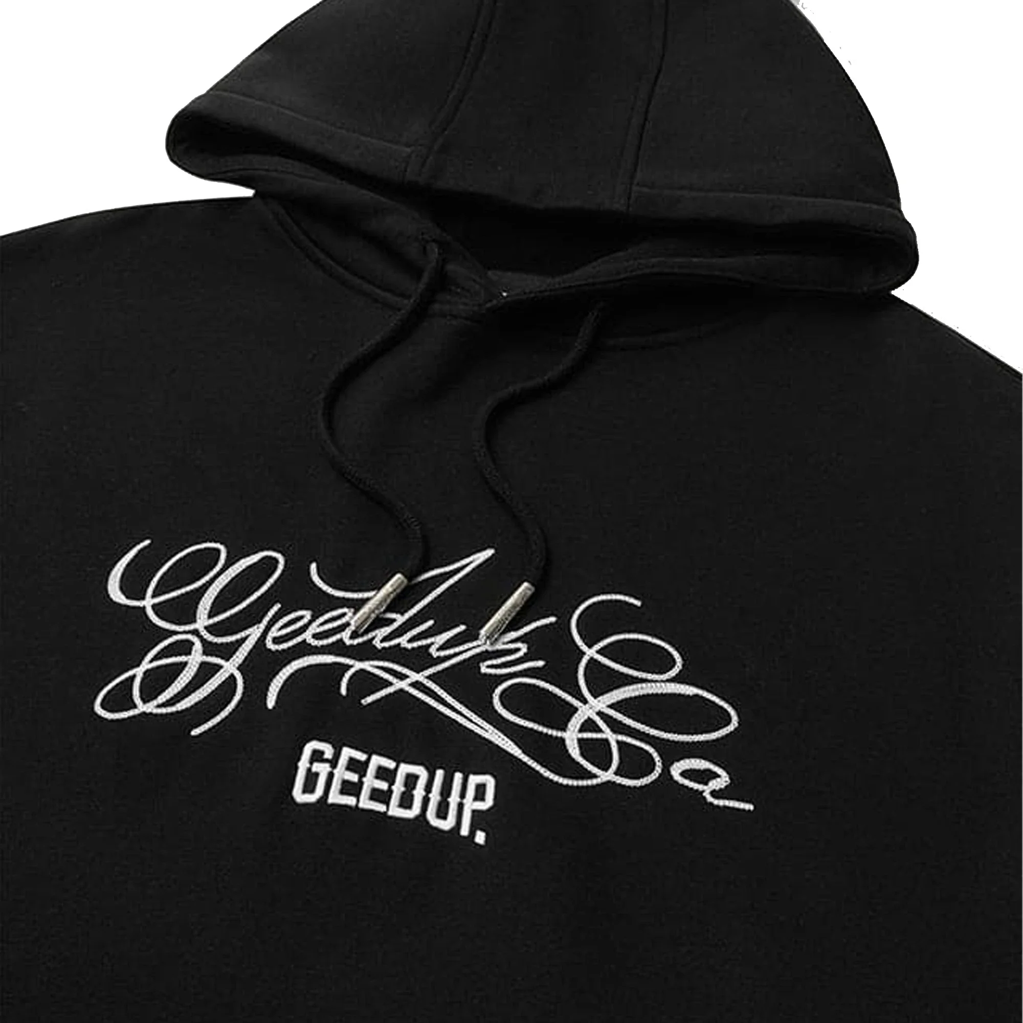 Geedup Cursive Logo Hoodie 'Black / White' (2026) - Image 4