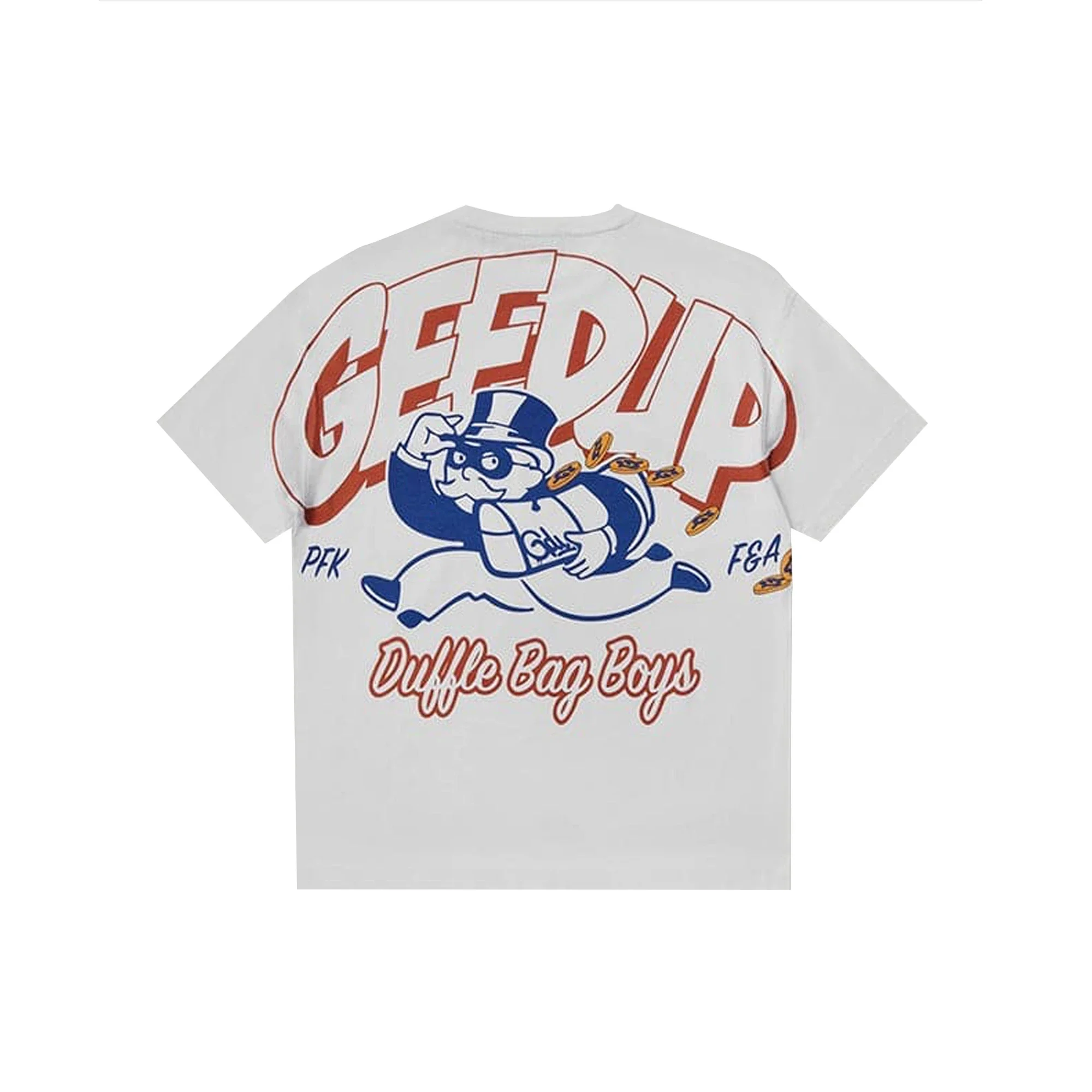 Geedup Duffle Bag Boys T-Shirt 'White / Red/ Blue' (2025)