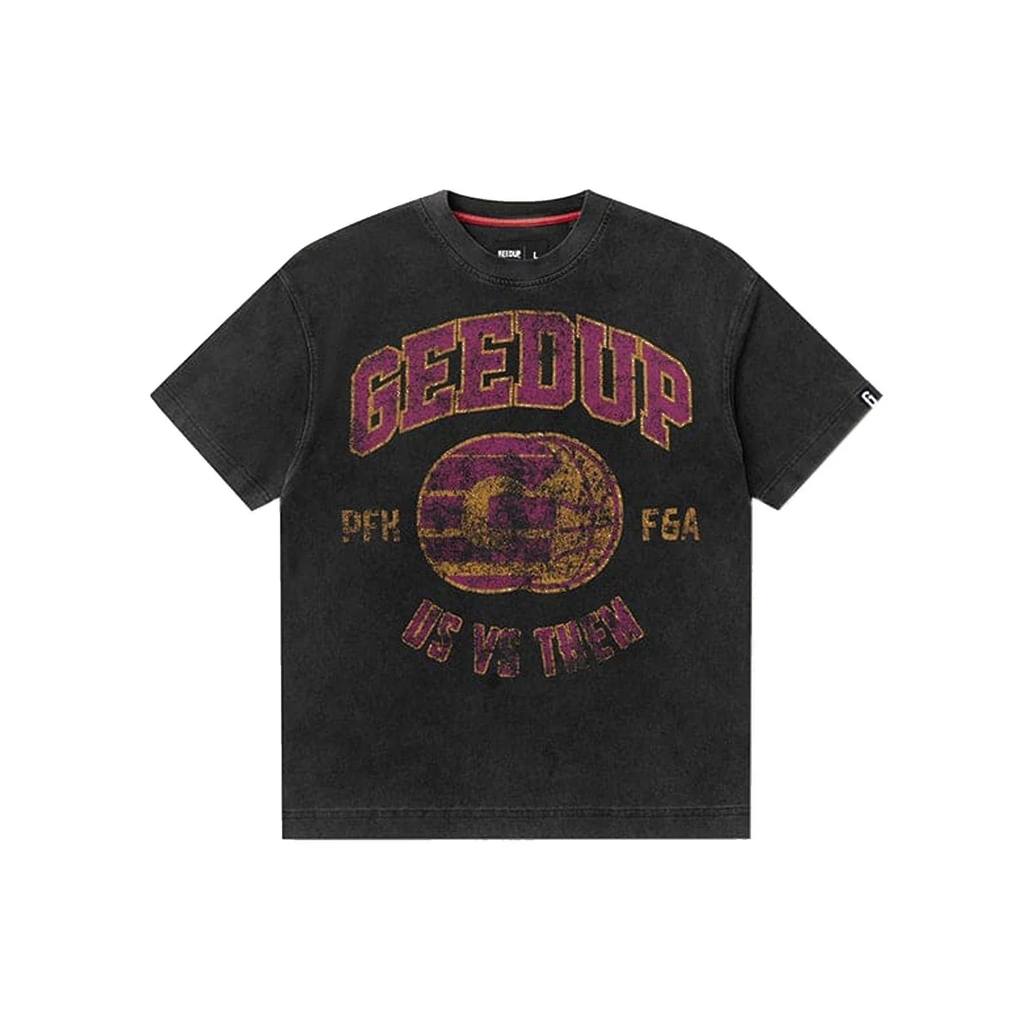 Geedup G-Ball T-Shirt 'Washed Black / Purple' (2025)