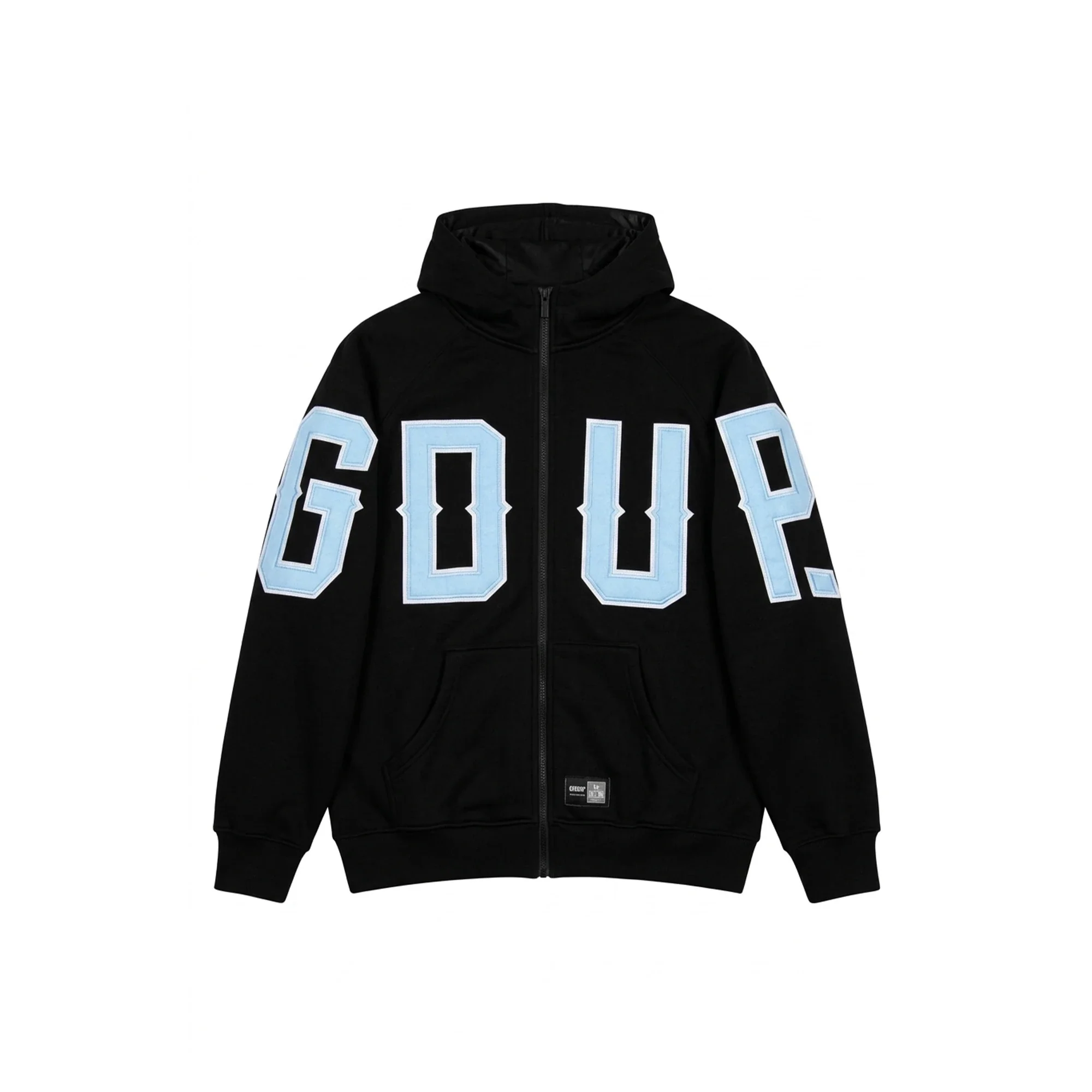 Geedup G.D.U.P Zip Hoodie 'Black / Cool Blue' (2026) - Image 2
