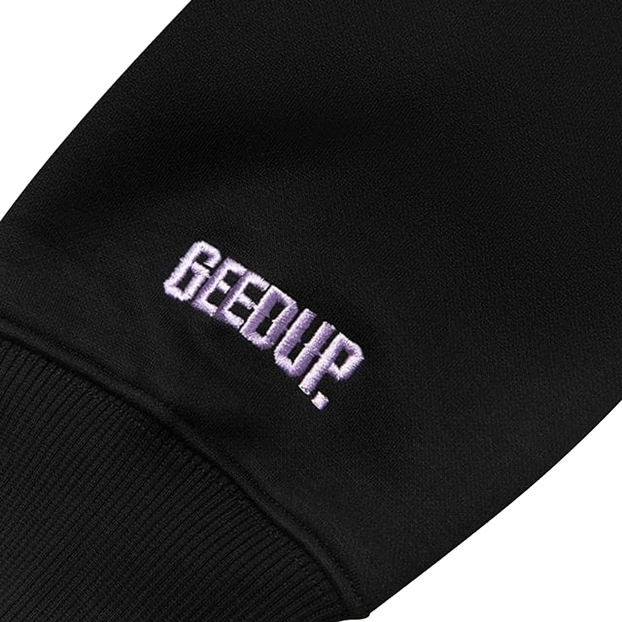 Geedup Handstyle Hoodie 'Black / Lavender' (2024) - Image 3