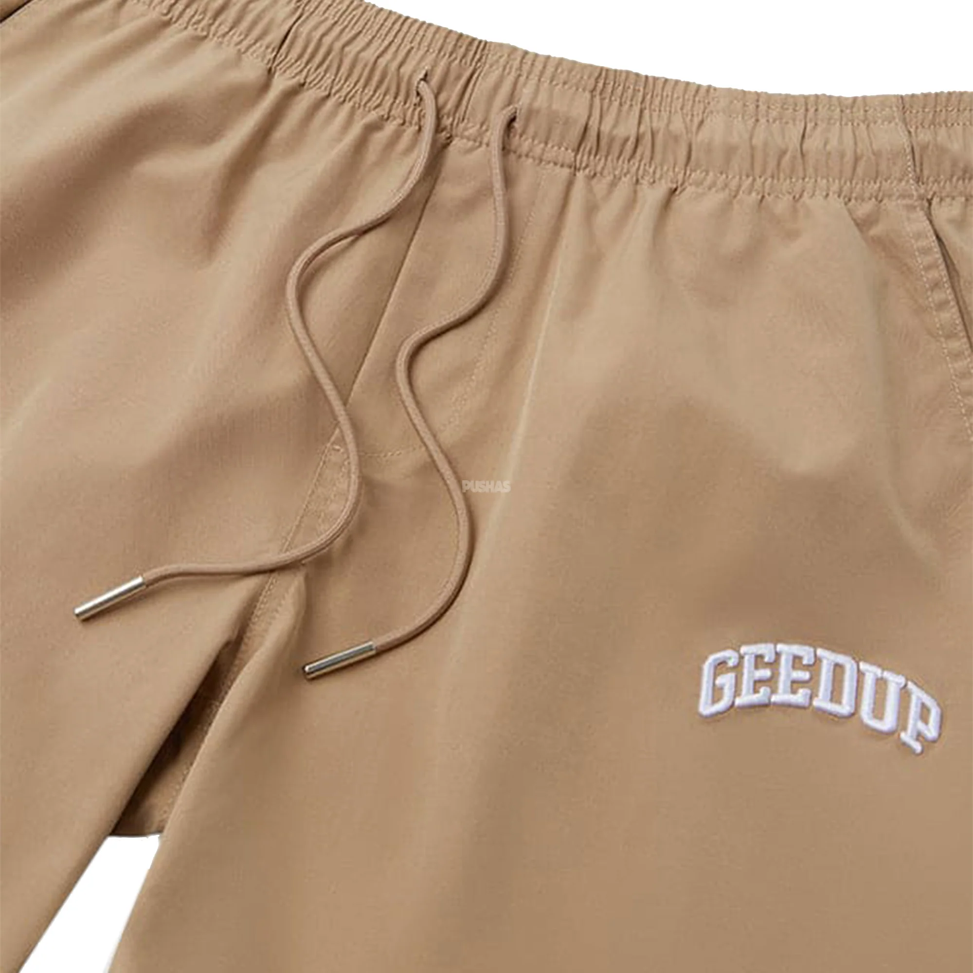 Geedup Micro Team Logo Shorts 'Tan' (2024) - Image 2