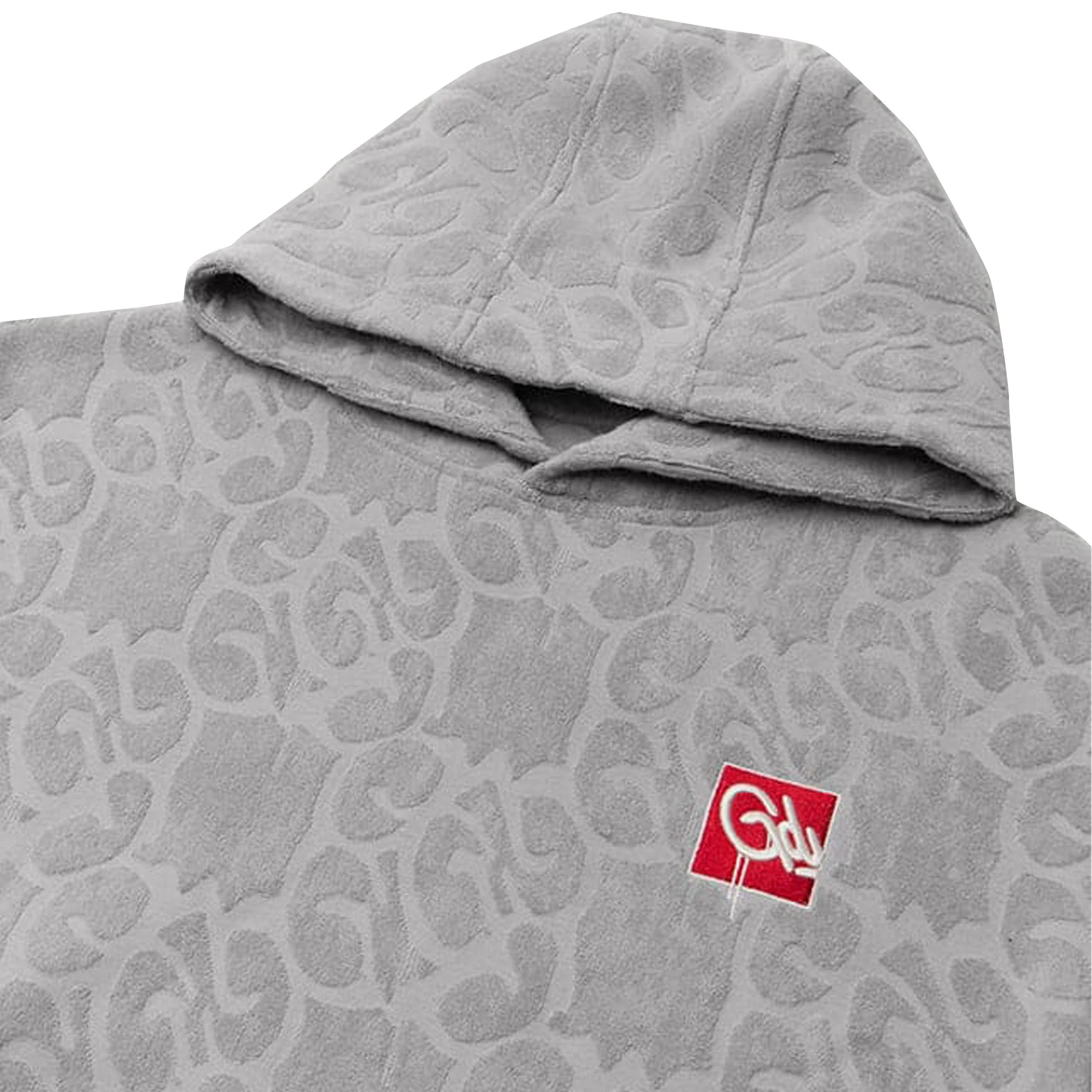 Geedup Mono Logo Jacquard Monogram Hoodie 'Grey' (2026) - Image 2