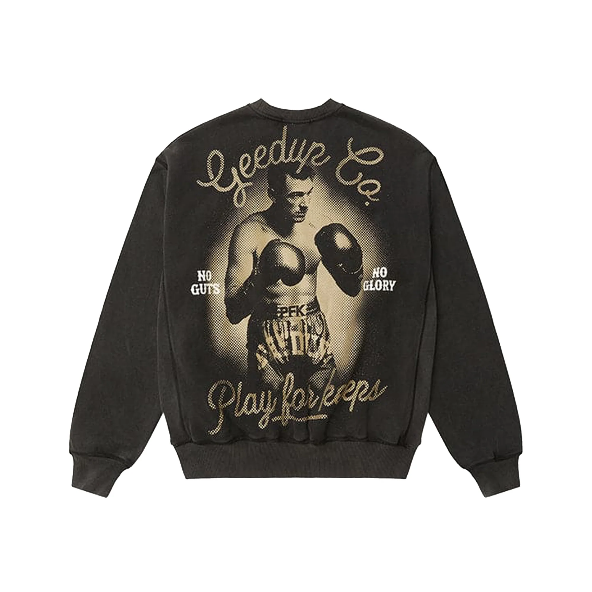 Geedup PFK Boxer Crewneck 'Washed Black' (2025)