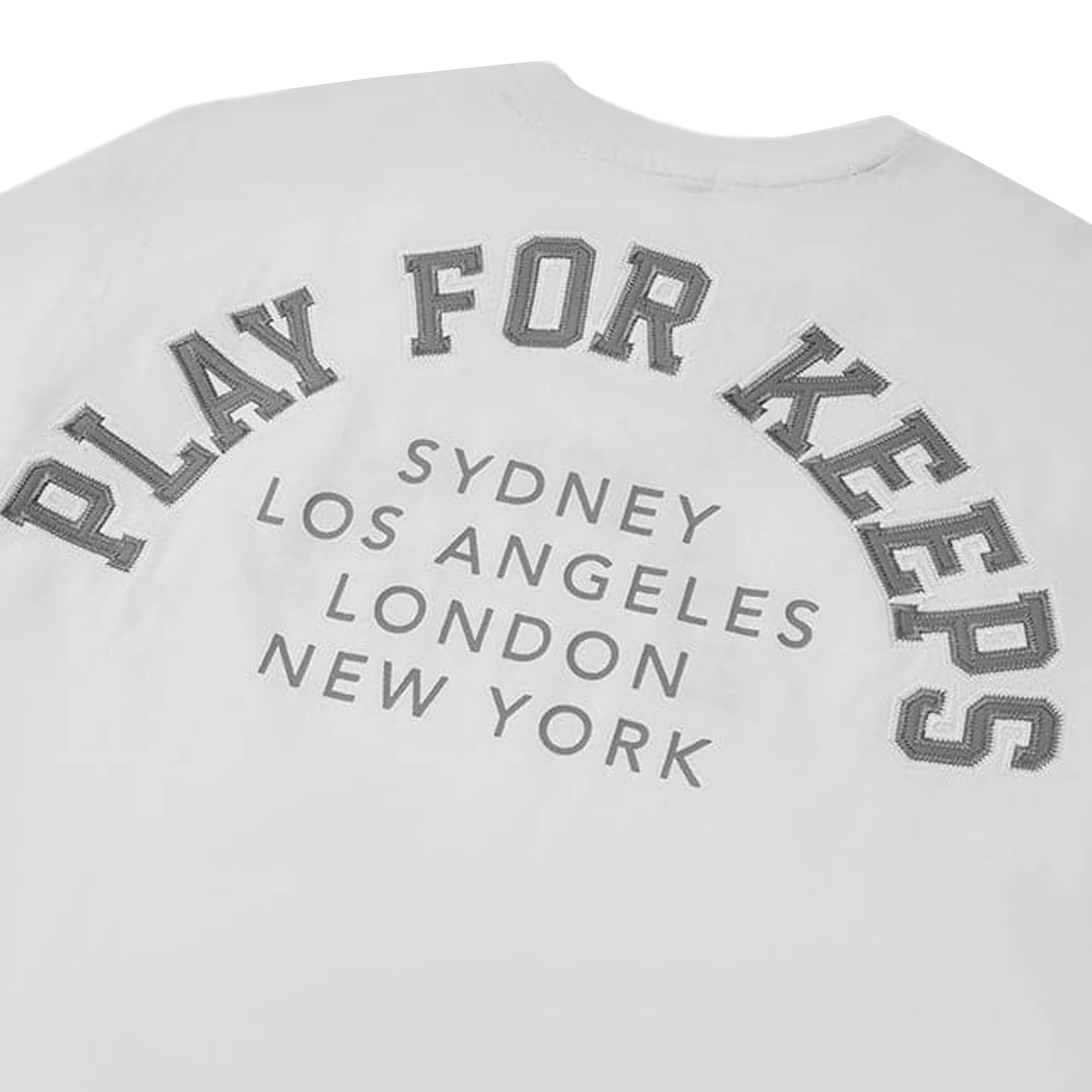 Geedup PFK Cities T-Shirt 'White / Grey' (2025) - Image 4