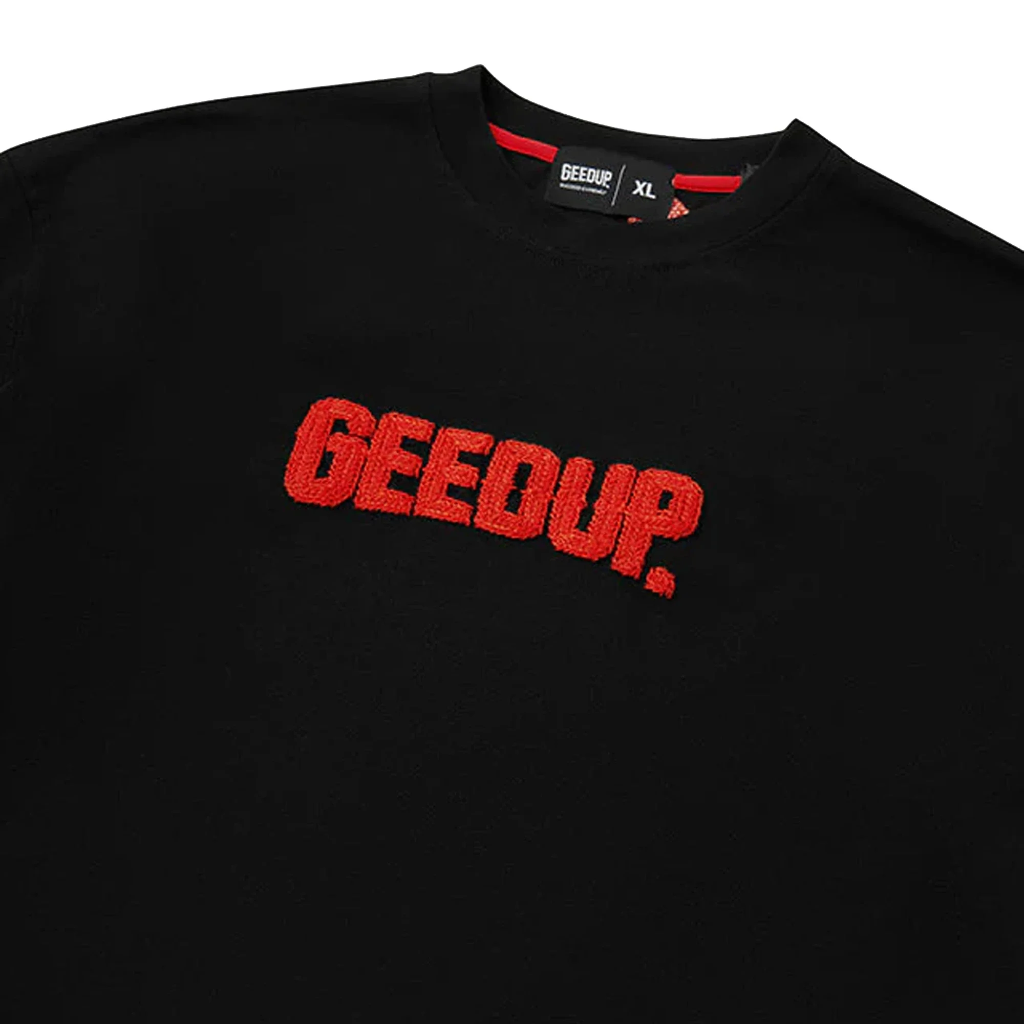Geedup PFK Cursive T-Shirt 'Black / Red' (2026) - Image 2