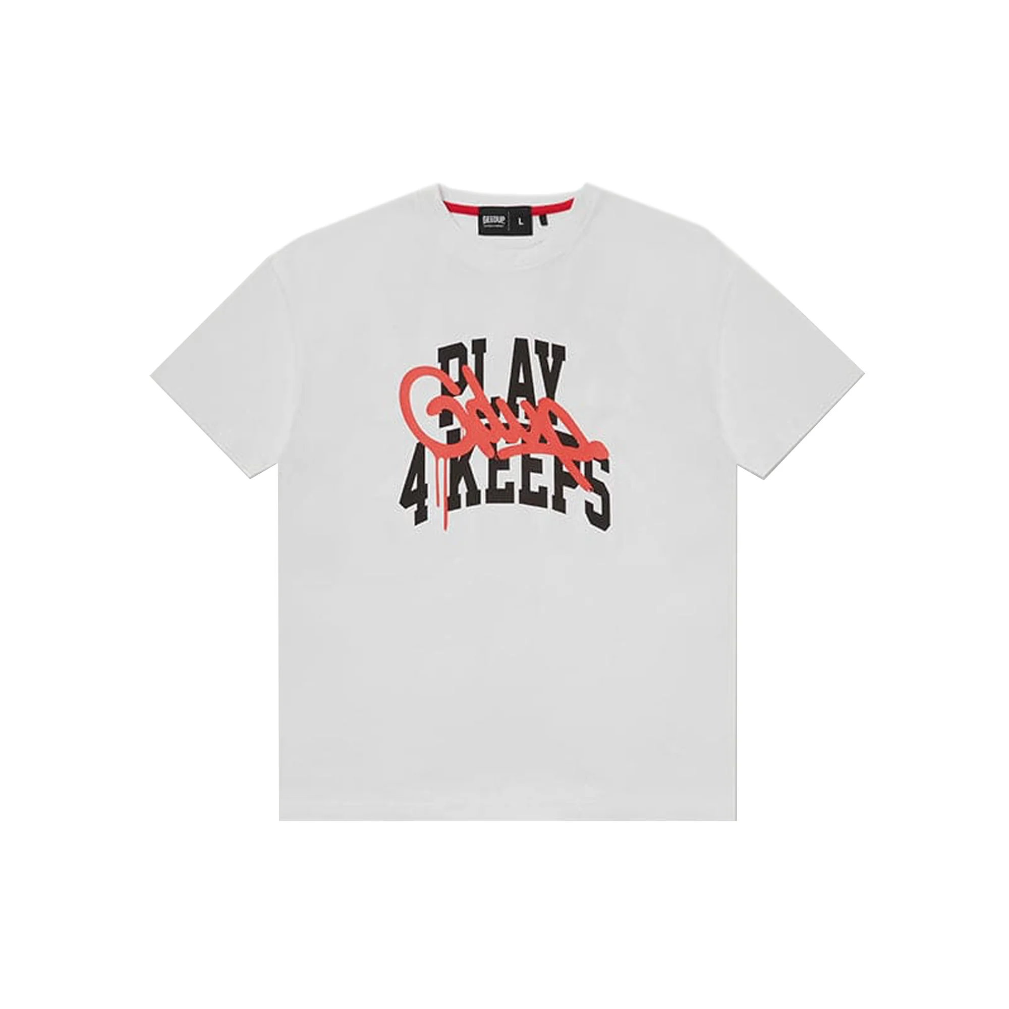 Geedup Play 4 Keeps T-Shirt 'White / Red' (2025)