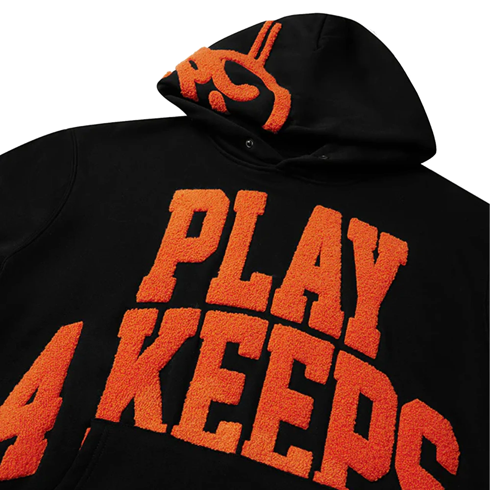 Geedup Play4Keeps Handstyle Hoodie 'Black / Orange' (2025) - Image 2