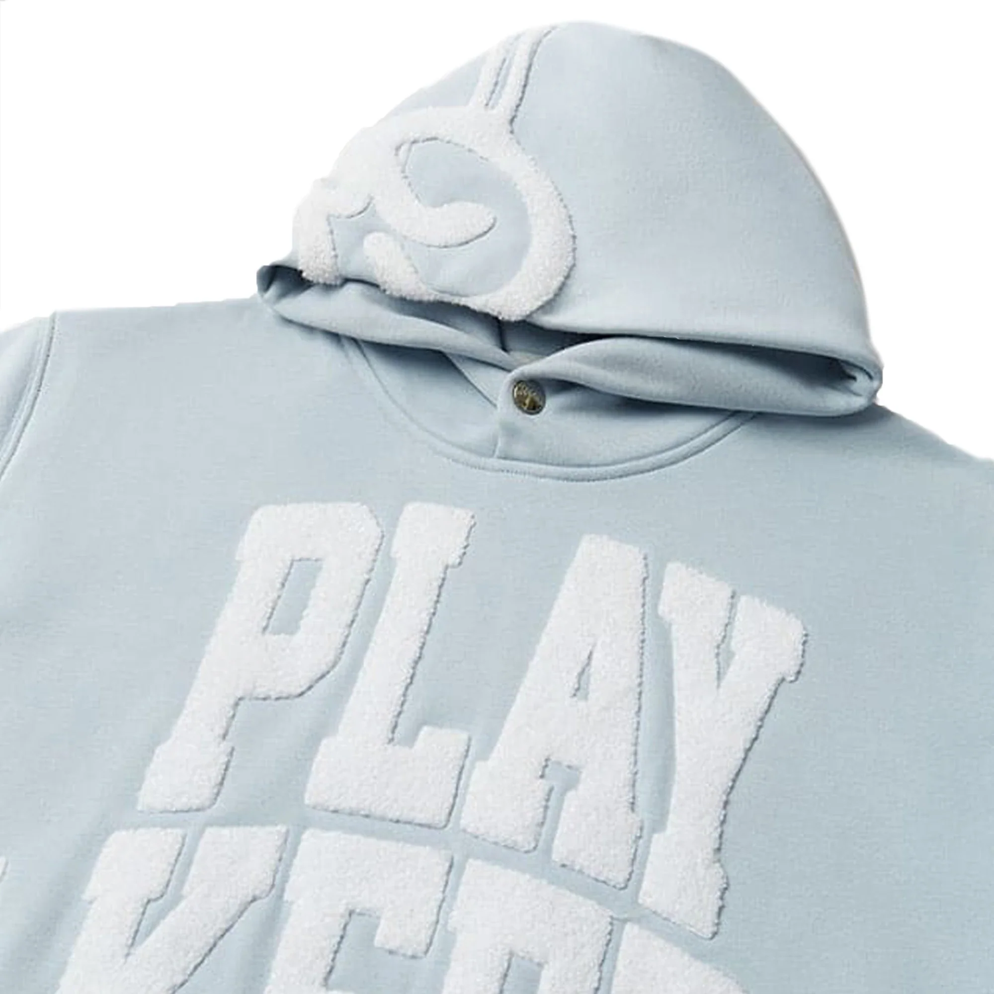 Geedup Play4Keeps Handstyle Hoodie 'Pale Blue / White' (2025) - Image 2