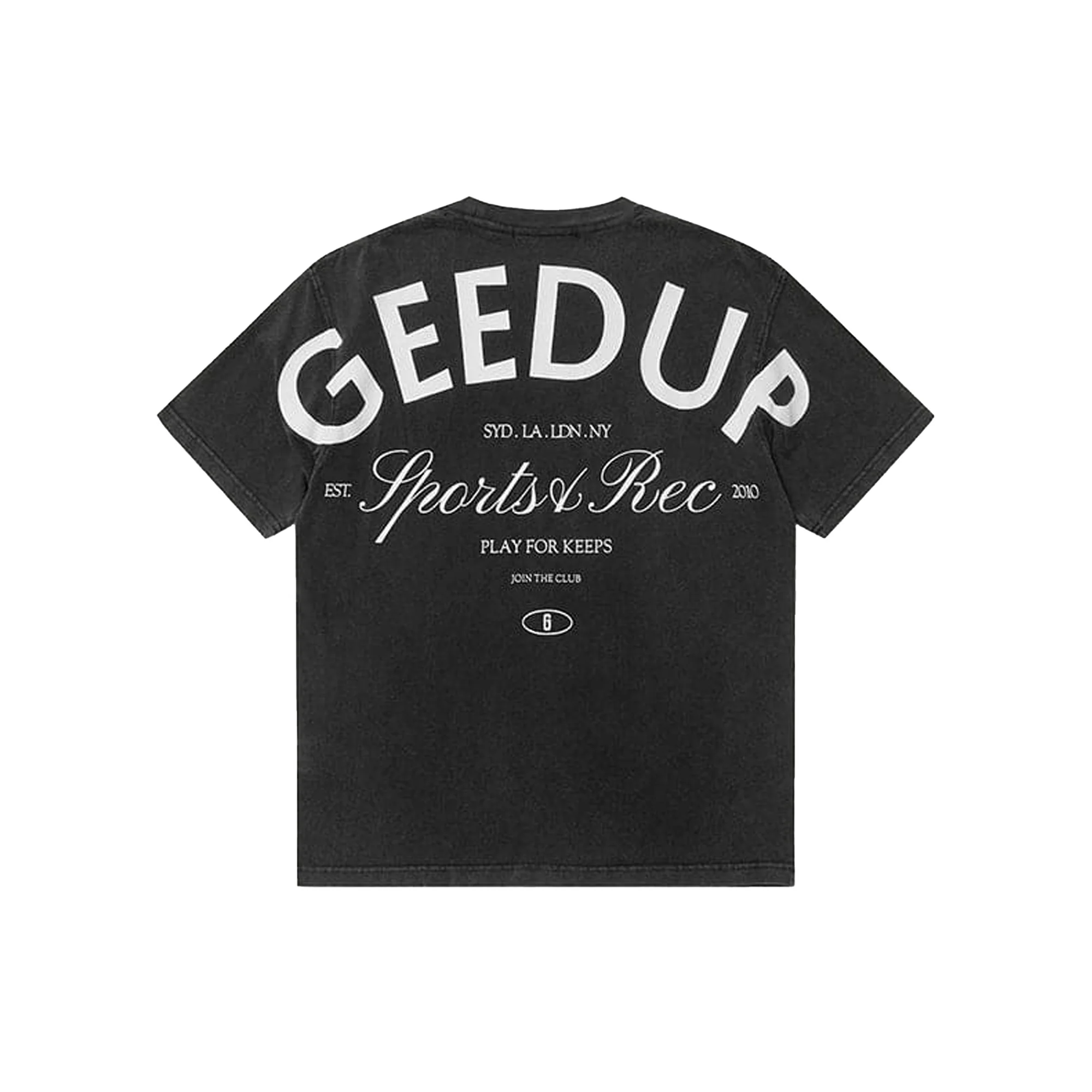 Geedup Sports & Rec. T-Shirt 'Wash Black' (2025) - Image 2