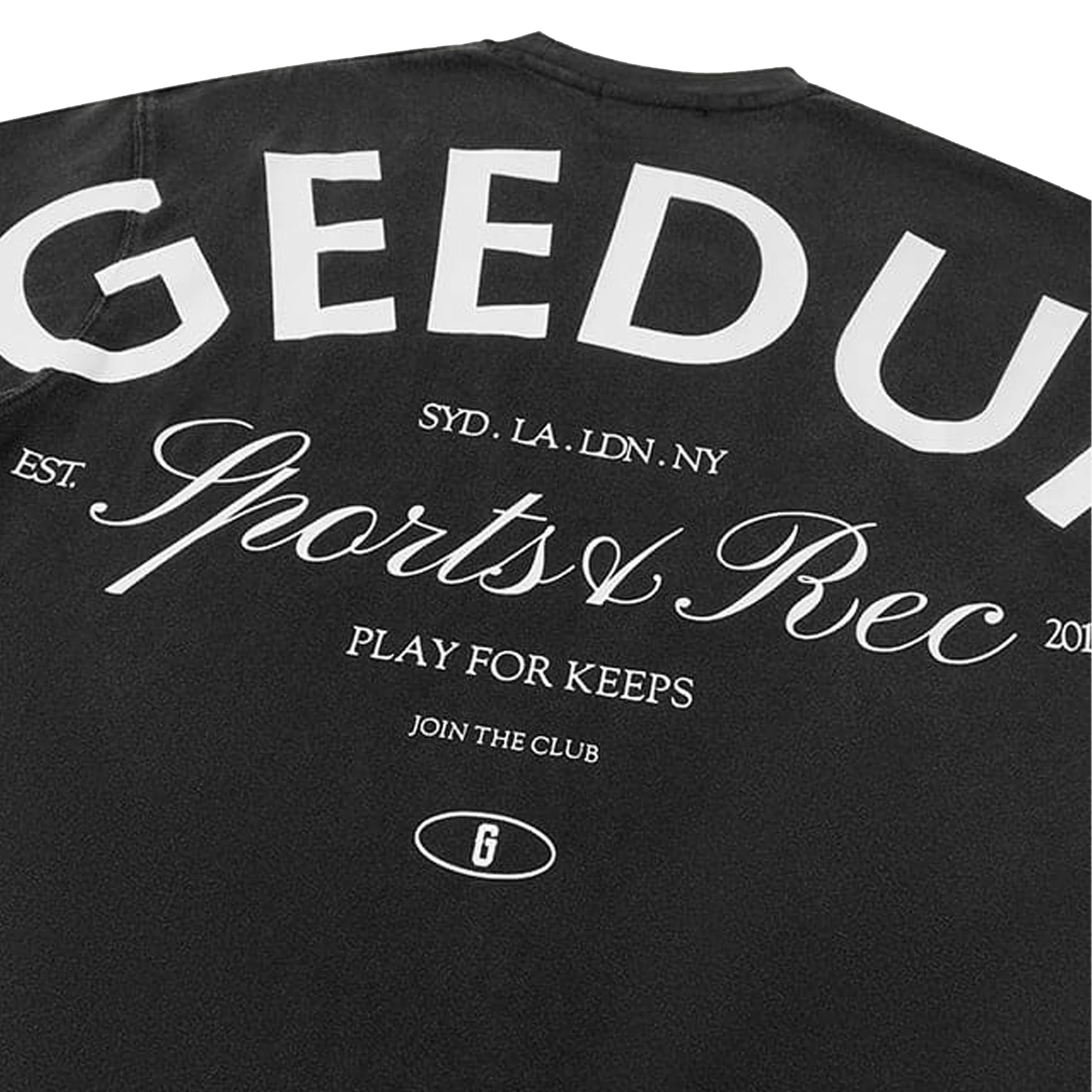 Geedup Sports & Rec. T-Shirt 'Wash Black' (2025) - Image 3