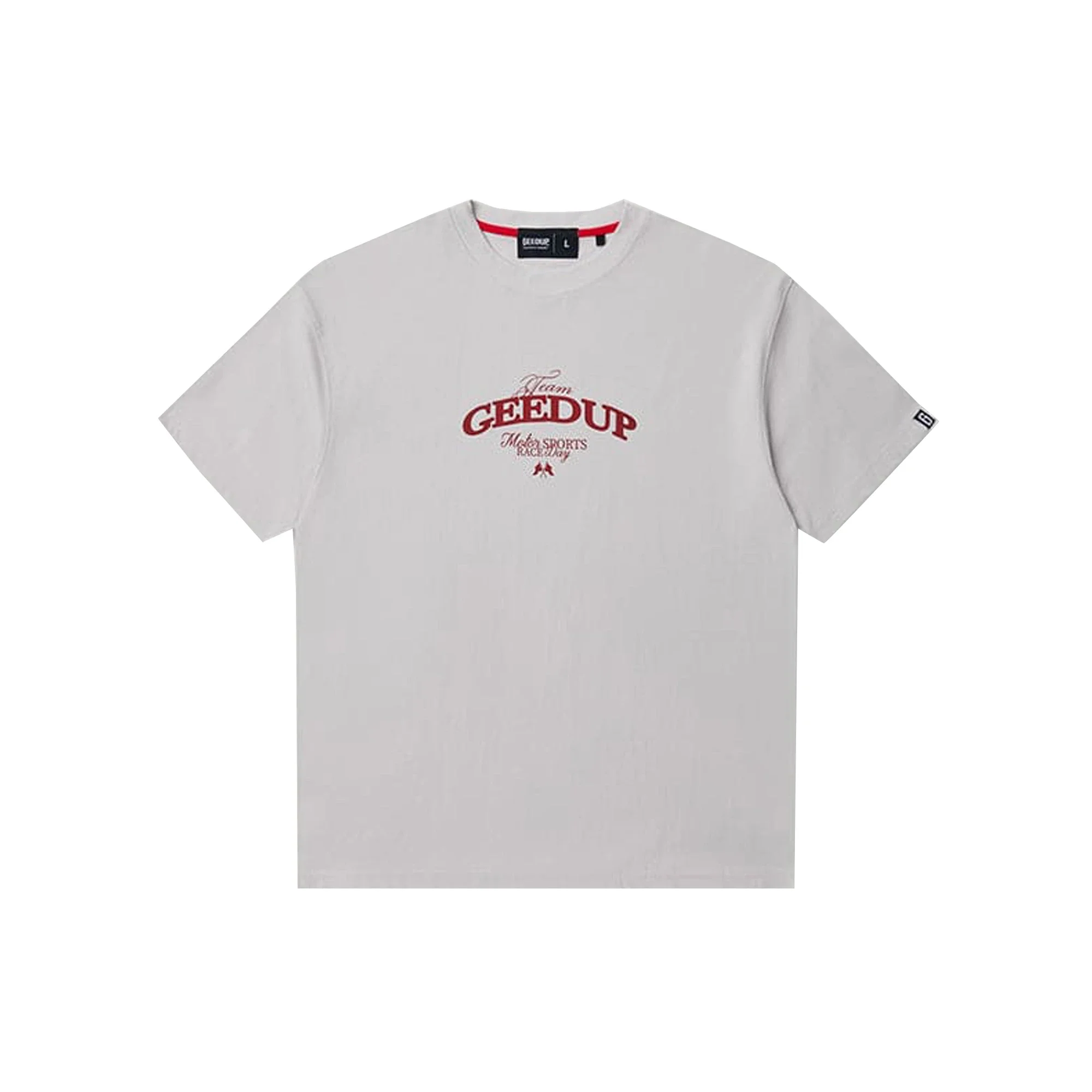 Geedup Team Geedup T-Shirt 'Ice Grey / Red' (2026) - Image 2
