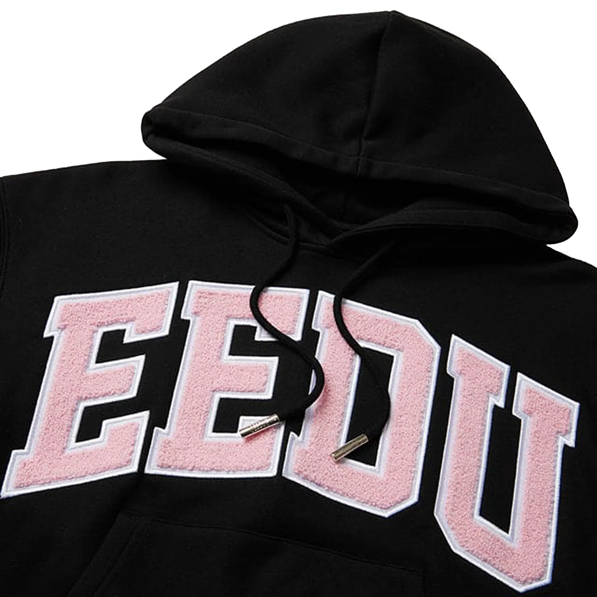 Geedup Team Logo Cropped Hoodie 'Black / Dusty Pink' (2025) - Image 2