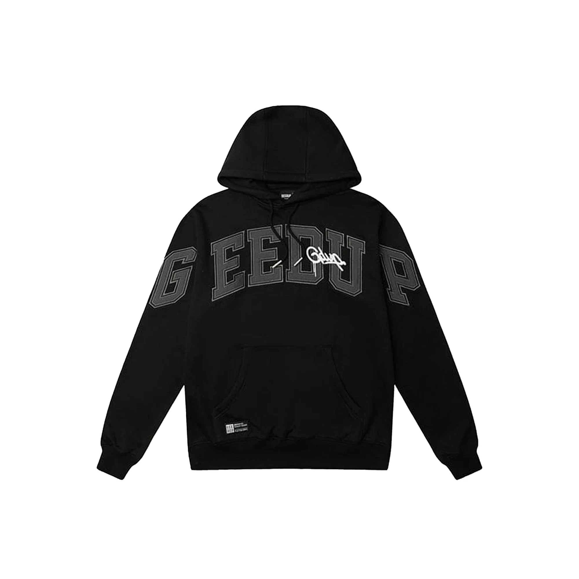 Geedup Team Logo/Handstyle Hoodie 'Black / Grey / White' (2025)