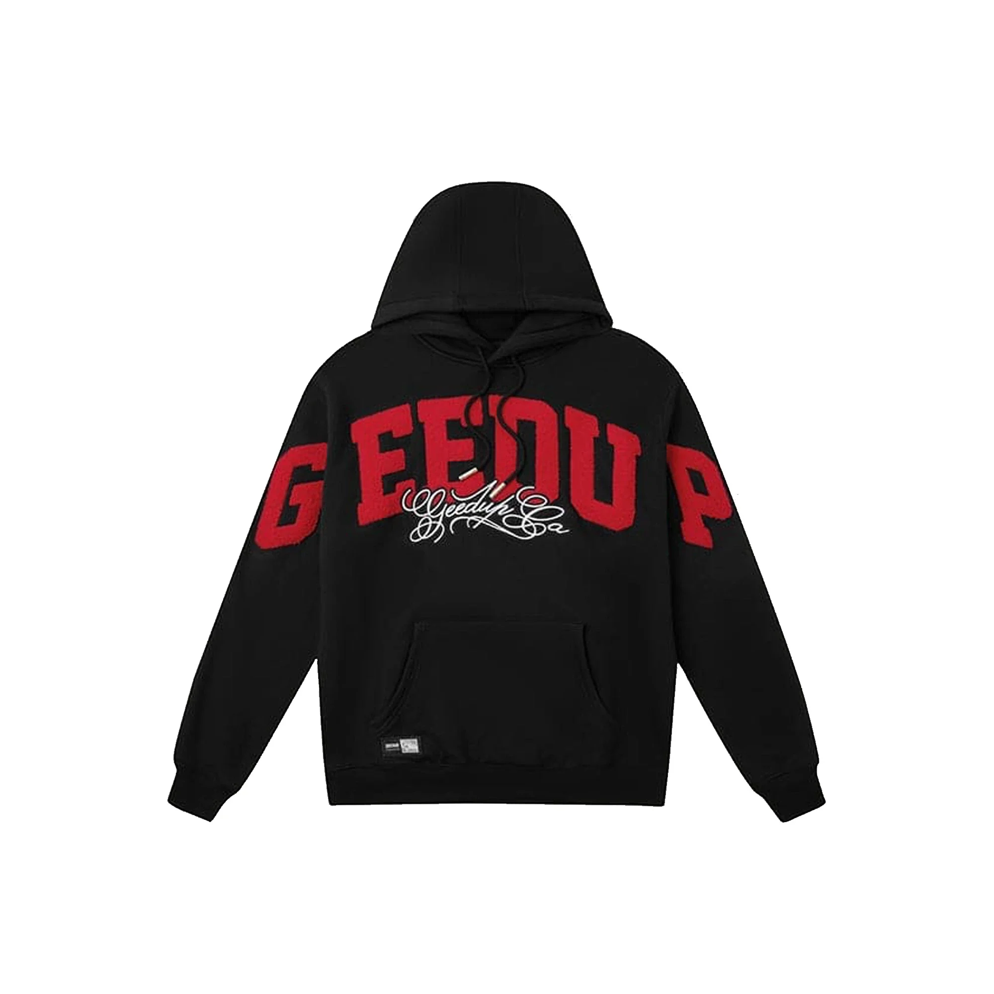 Geedup Team Logo/Handstyle Hoodie 'Black / Red' (2026)