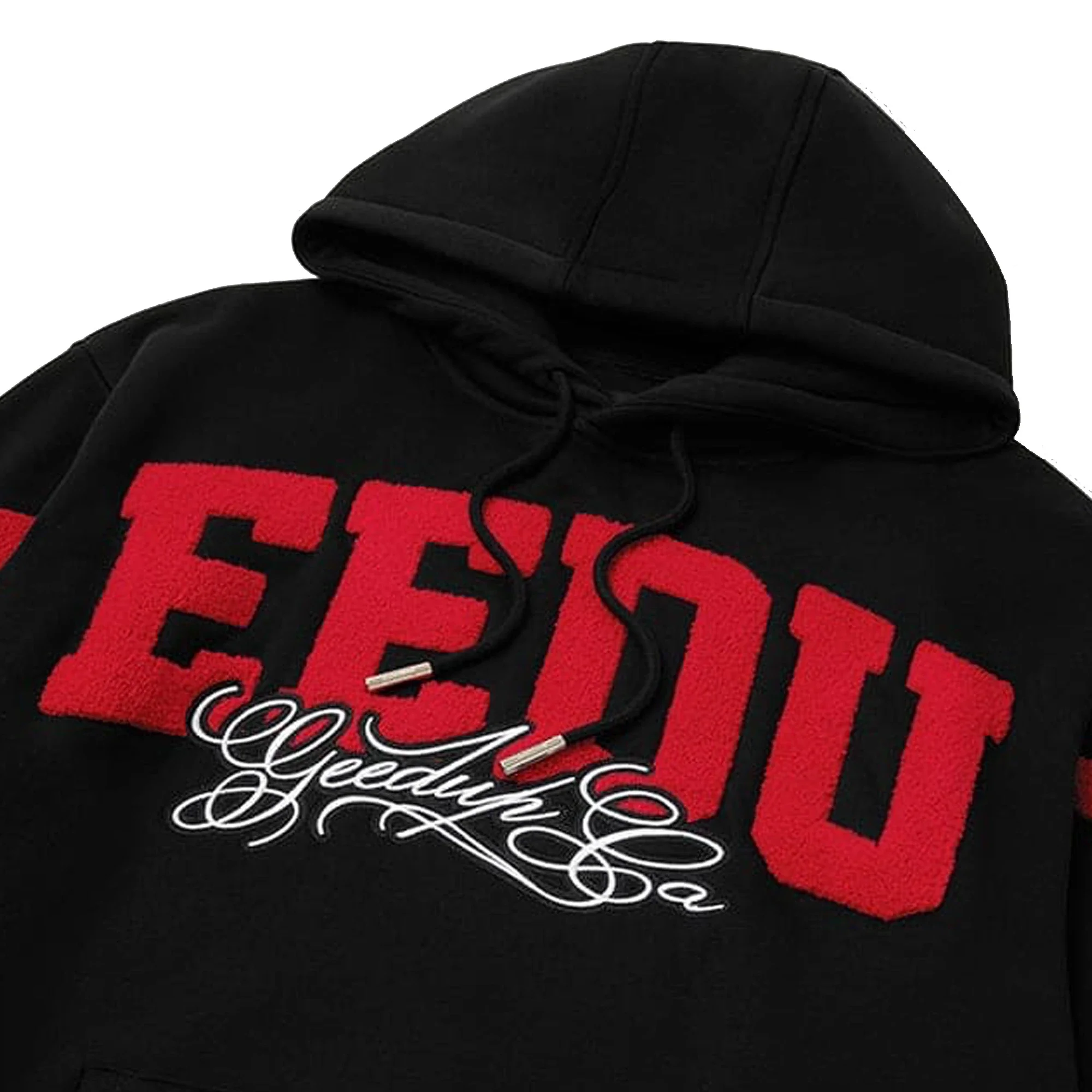 Geedup Team Logo/Handstyle Hoodie 'Black / Red' (2026) - Image 2