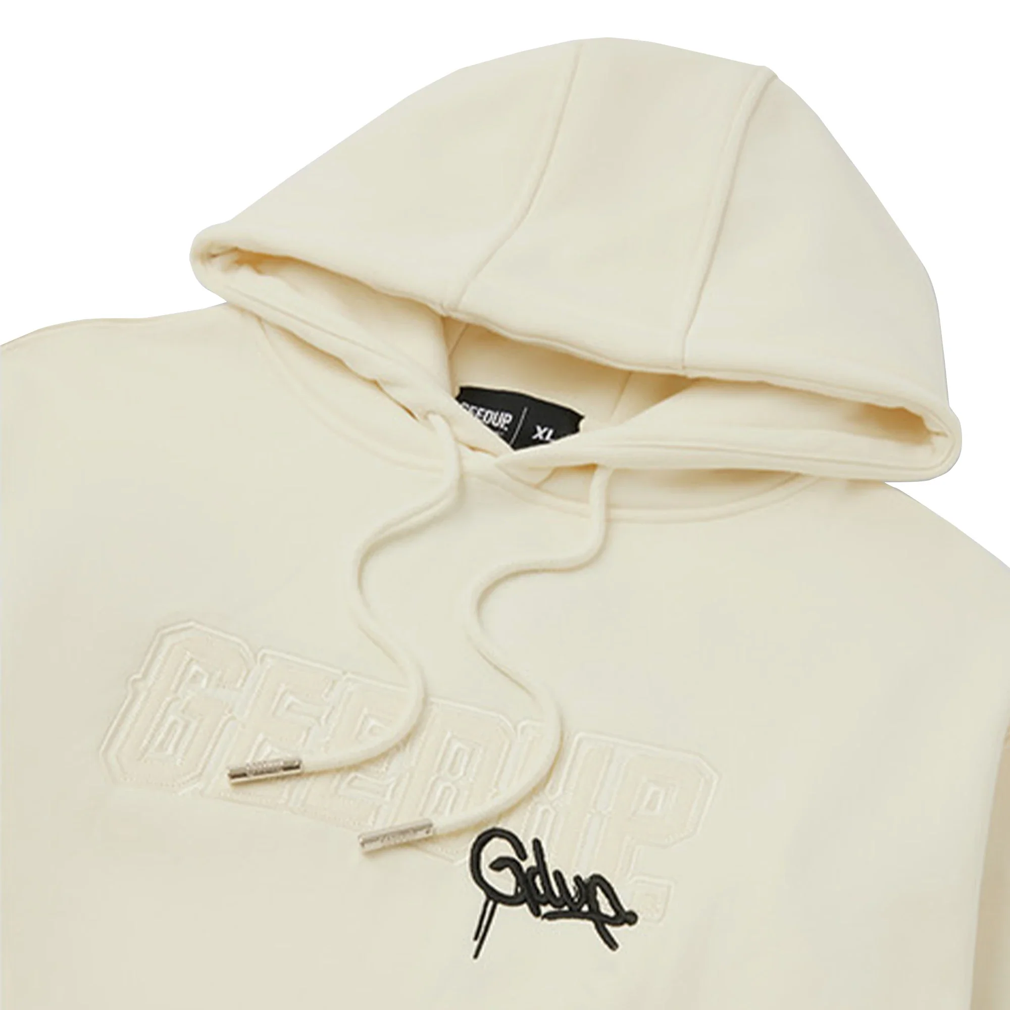 Geedup Team Logo/Handstyle Hoodie 'Tonal Cream' (2026) - Image 3