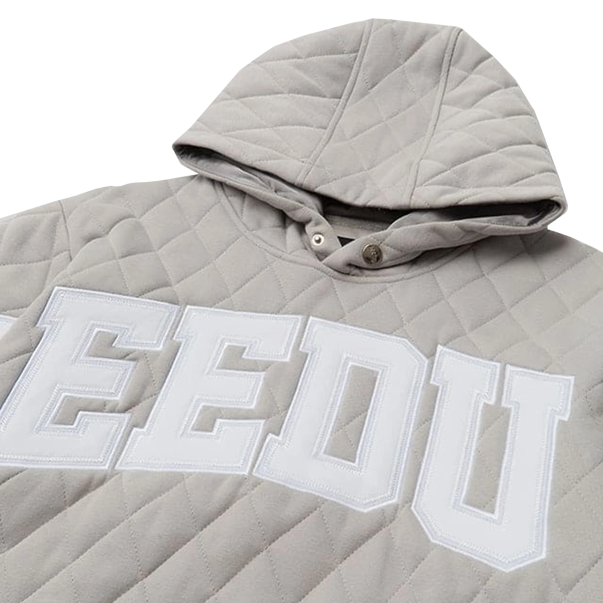 Geedup Team Logo Quilted Hoodie 2.0 'Grey / White' (2026) - Image 2