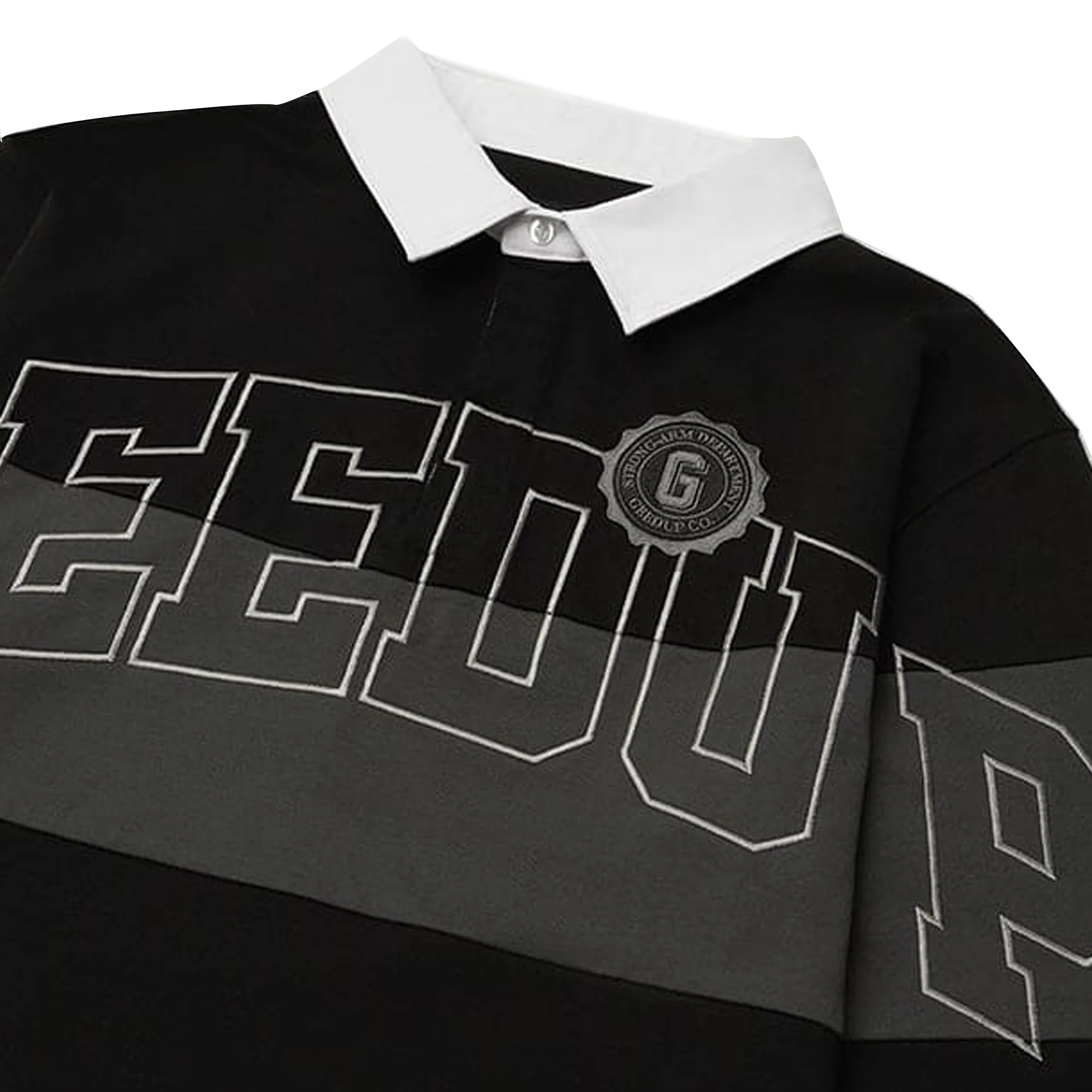 Geedup Team Logo Rugby Jersey 'Black / Grey' (2025) - Image 2