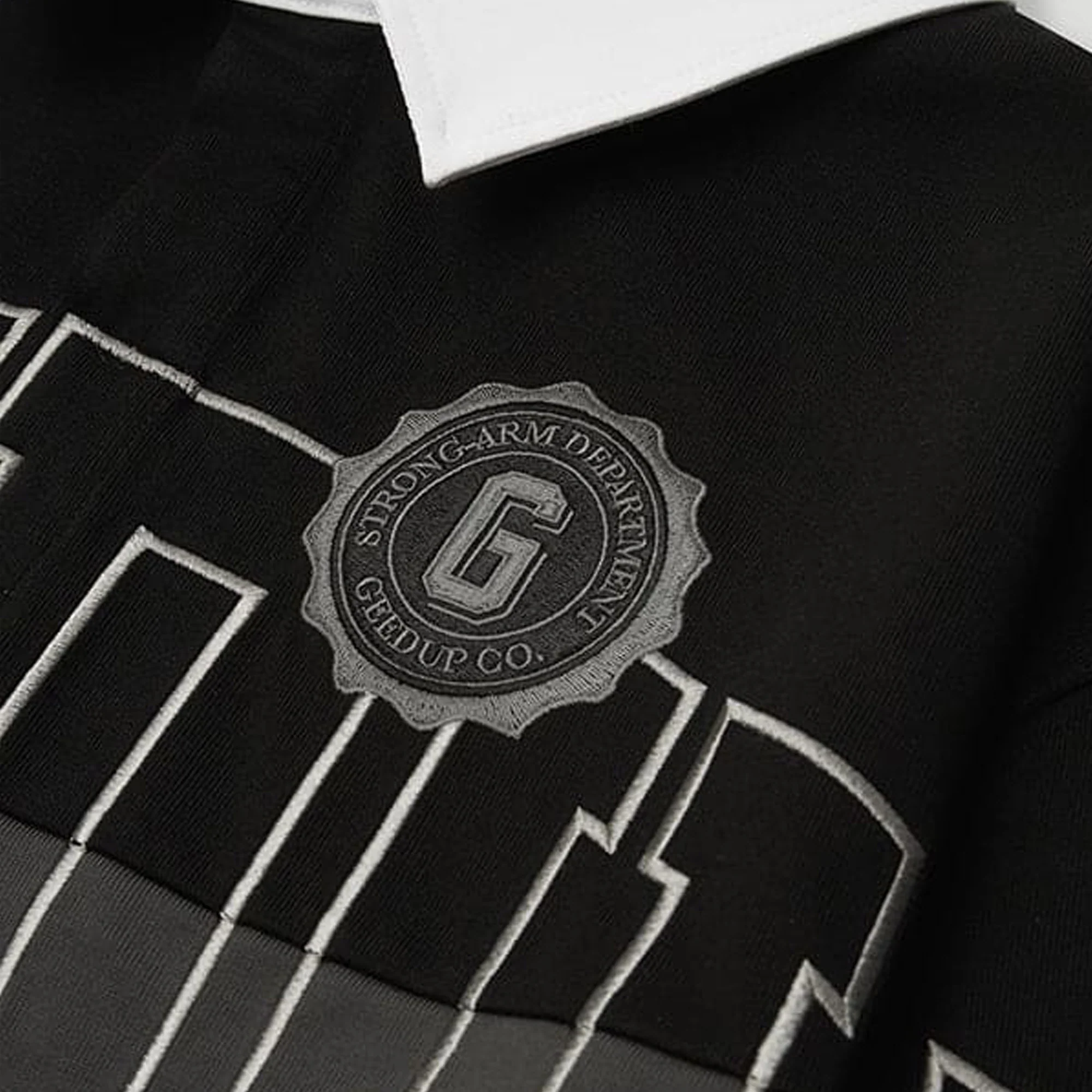 Geedup Team Logo Rugby Jersey 'Black / Grey' (2025) - Image 3