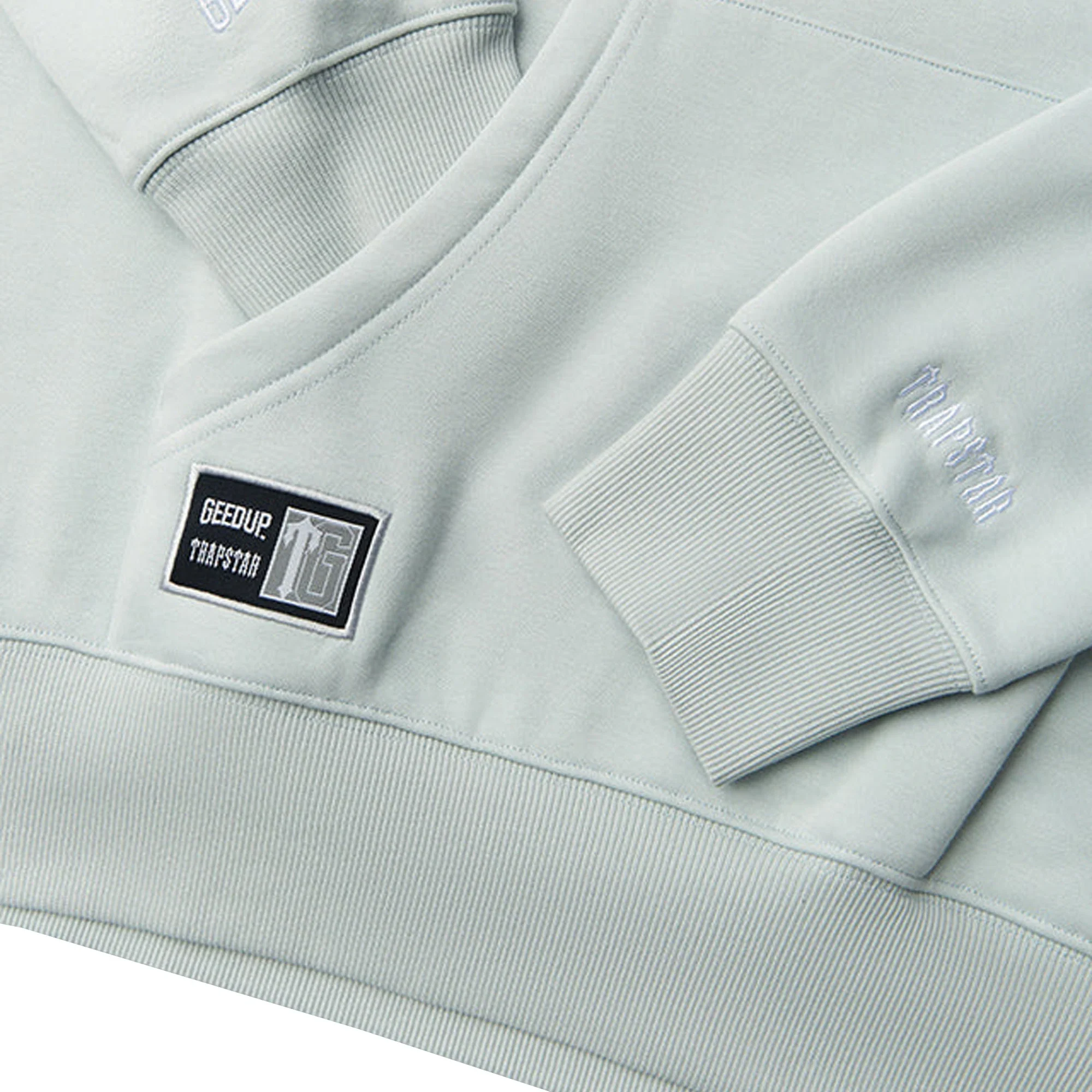 Geedup x Trapstar Handstyle x Irongate Arch Hoodie 'Cool Blue / White' (2025) - Image 3