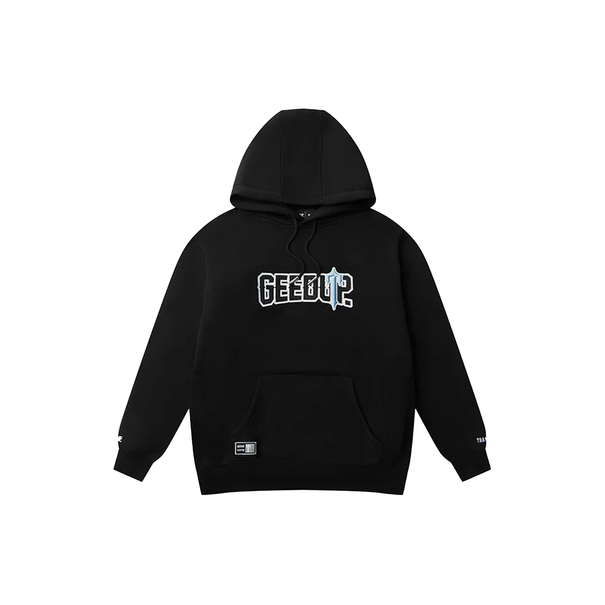 Geedup x Trapstar PFK x Irongate Hoodie 'Black / Cool Blue' (2025) - Image 2