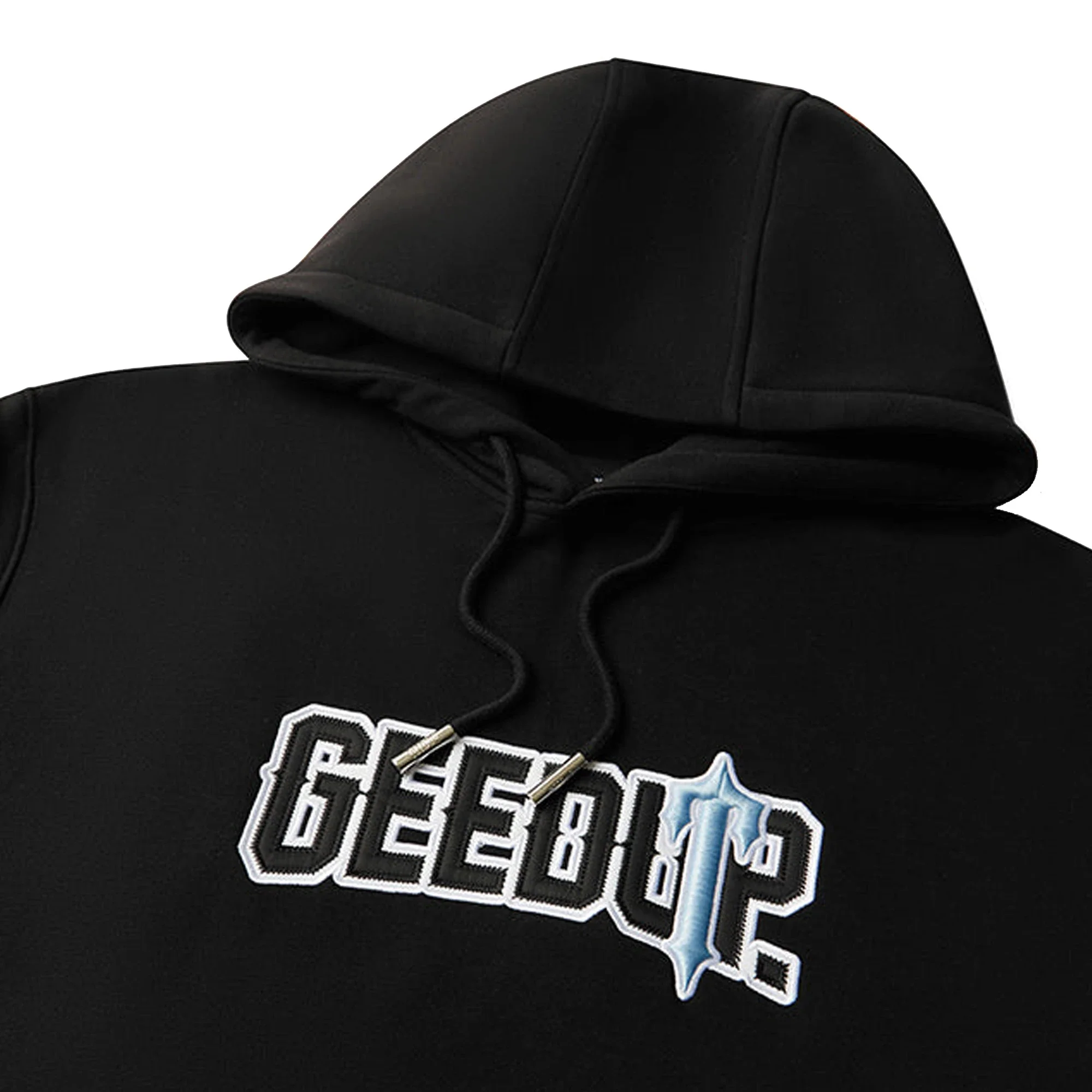 Geedup x Trapstar PFK x Irongate Hoodie 'Black / Cool Blue' (2025) - Image 3