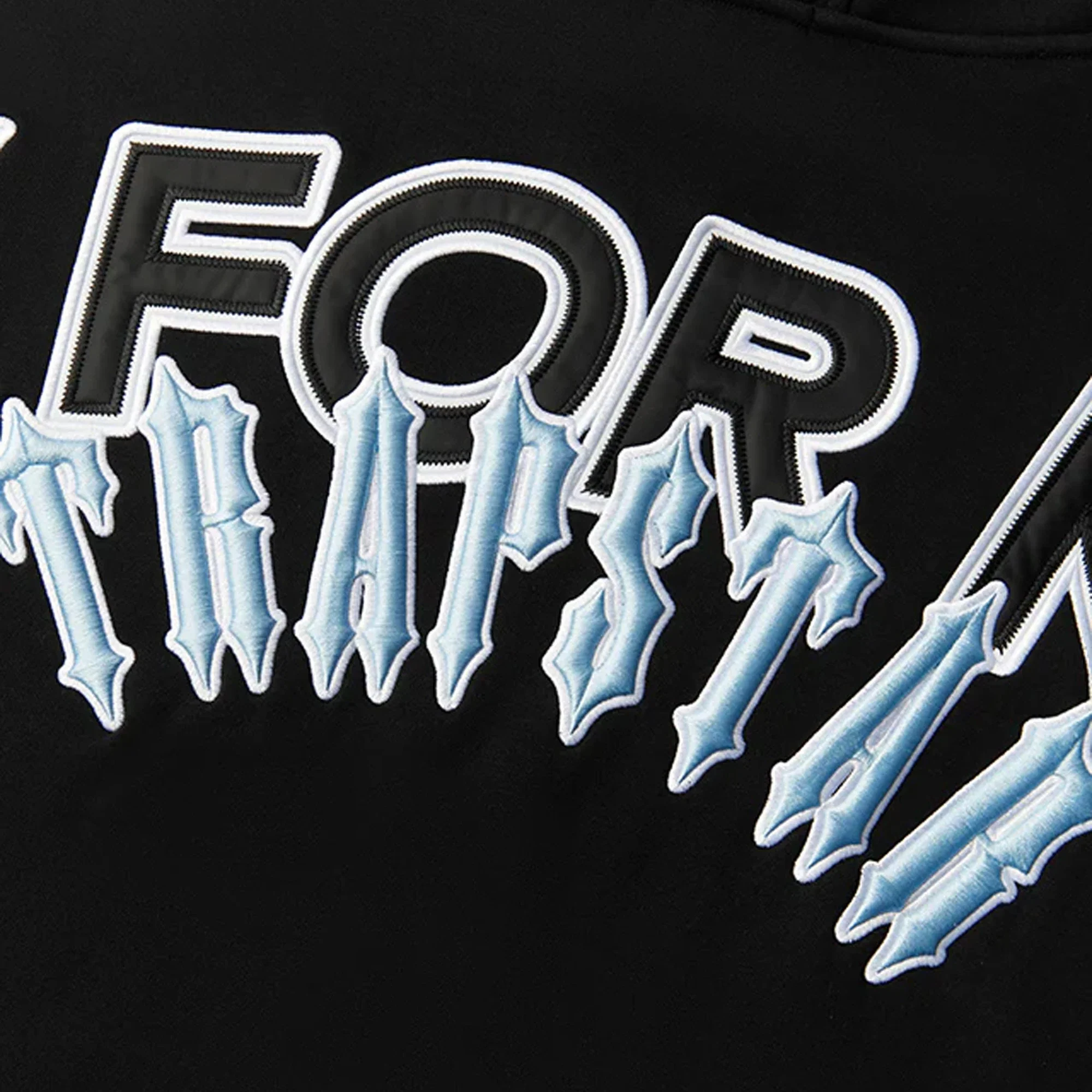 Geedup x Trapstar PFK x Irongate Hoodie 'Black / Cool Blue' (2025) - Image 4