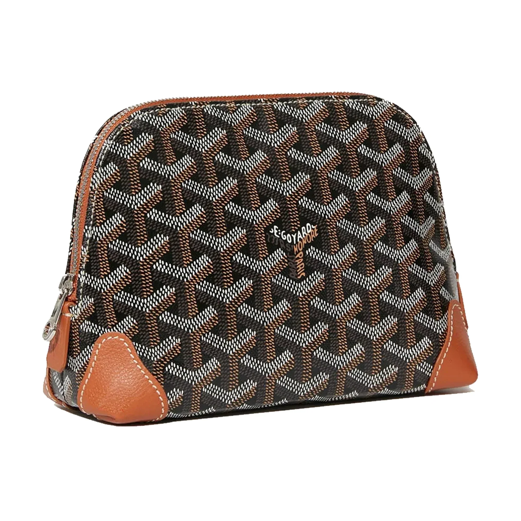 Goyard Vendôme Cosmetic Pouch 'Black & Tan'