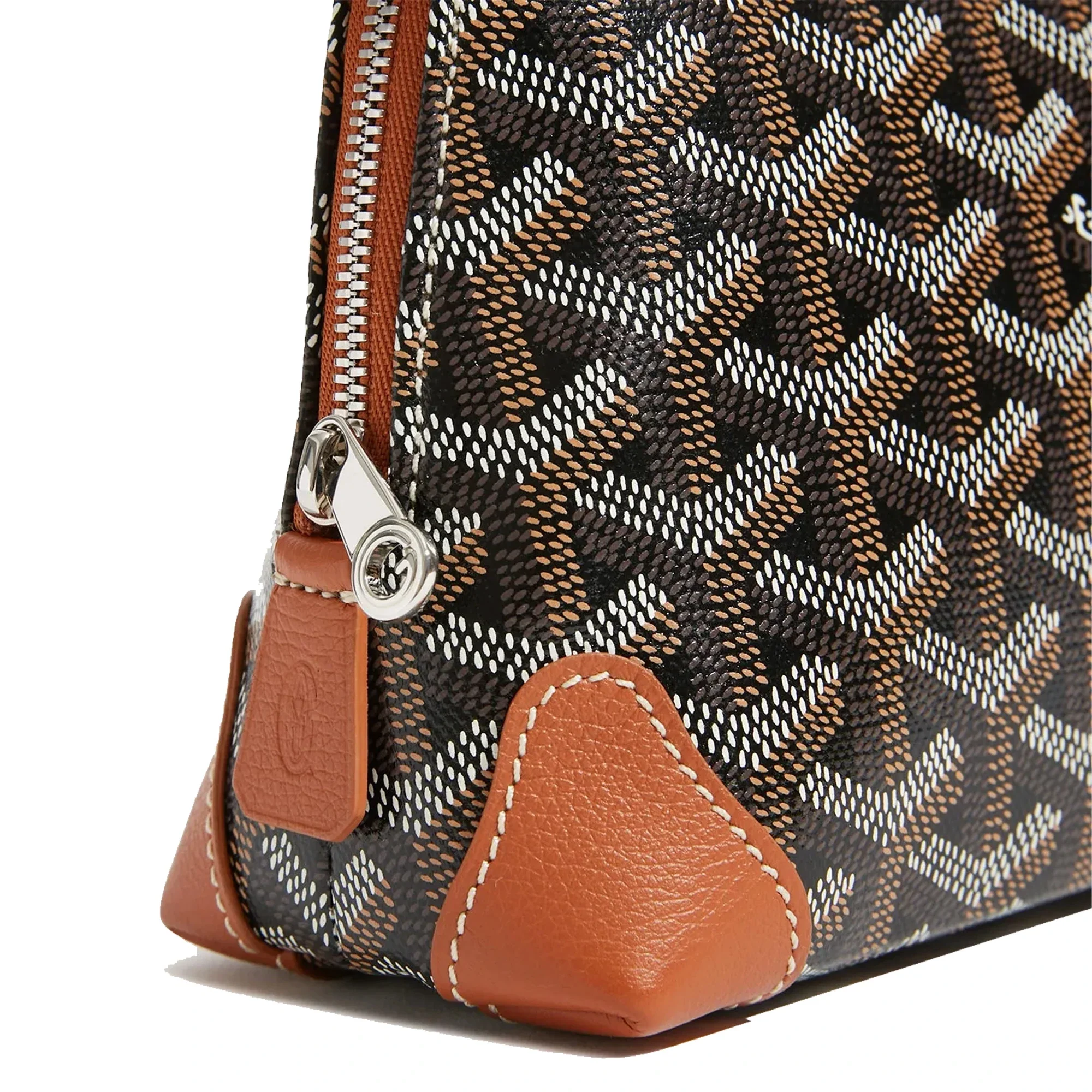 Goyard Vendôme Cosmetic Pouch 'Black & Tan' - Image 4