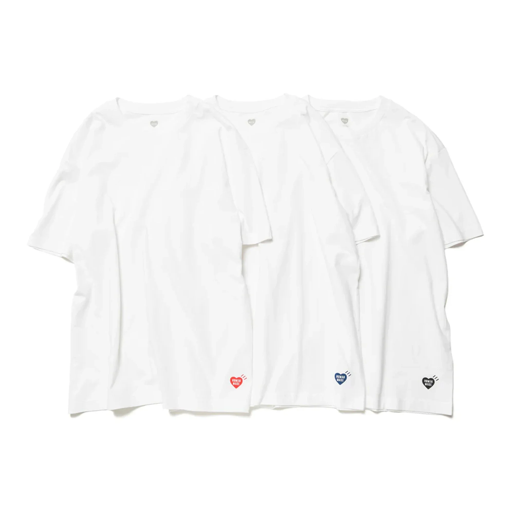 Human Made Premium Cotton T-Shirt (3 Pack) 'White'