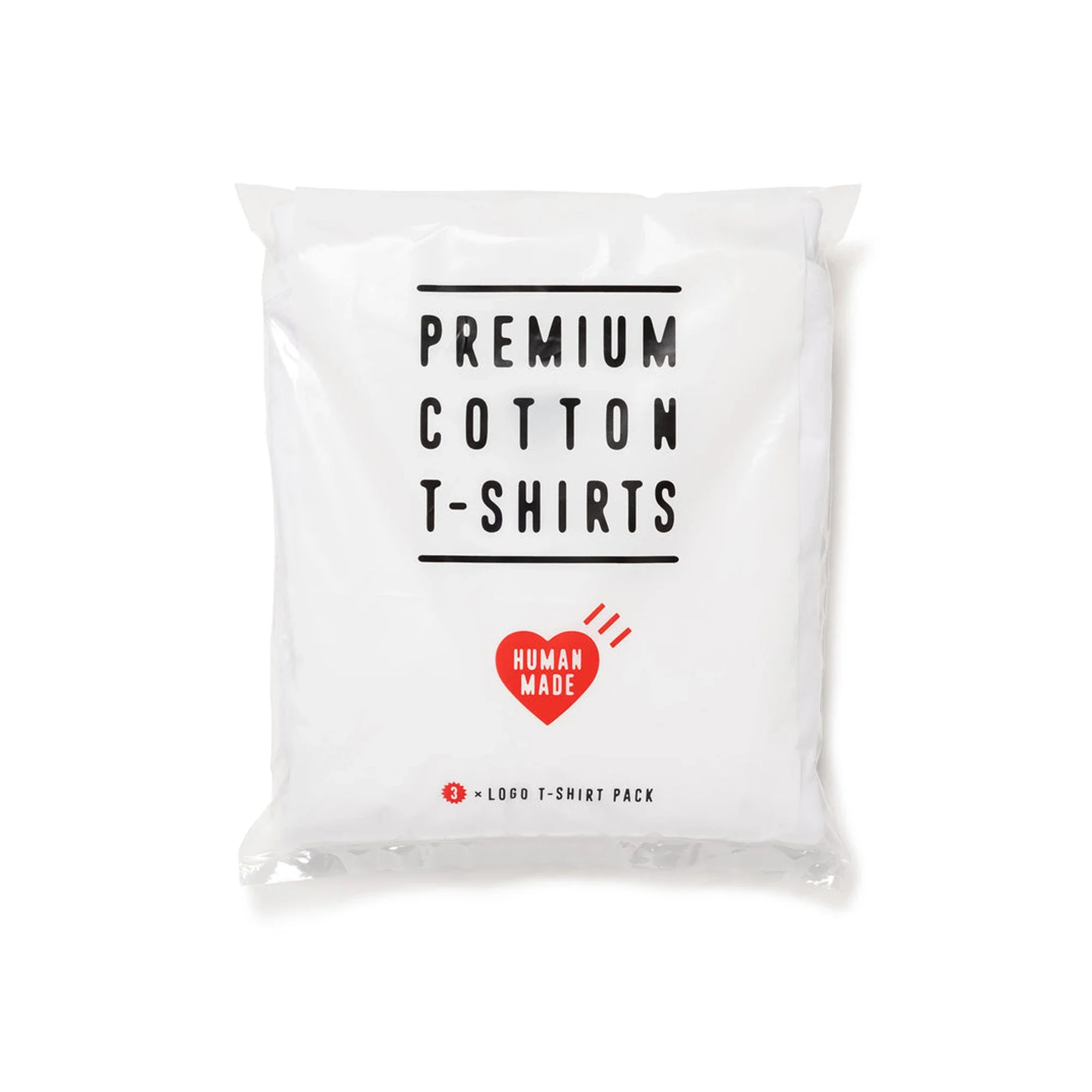 Human Made Premium Cotton T-Shirt (3 Pack) 'White' - Image 2