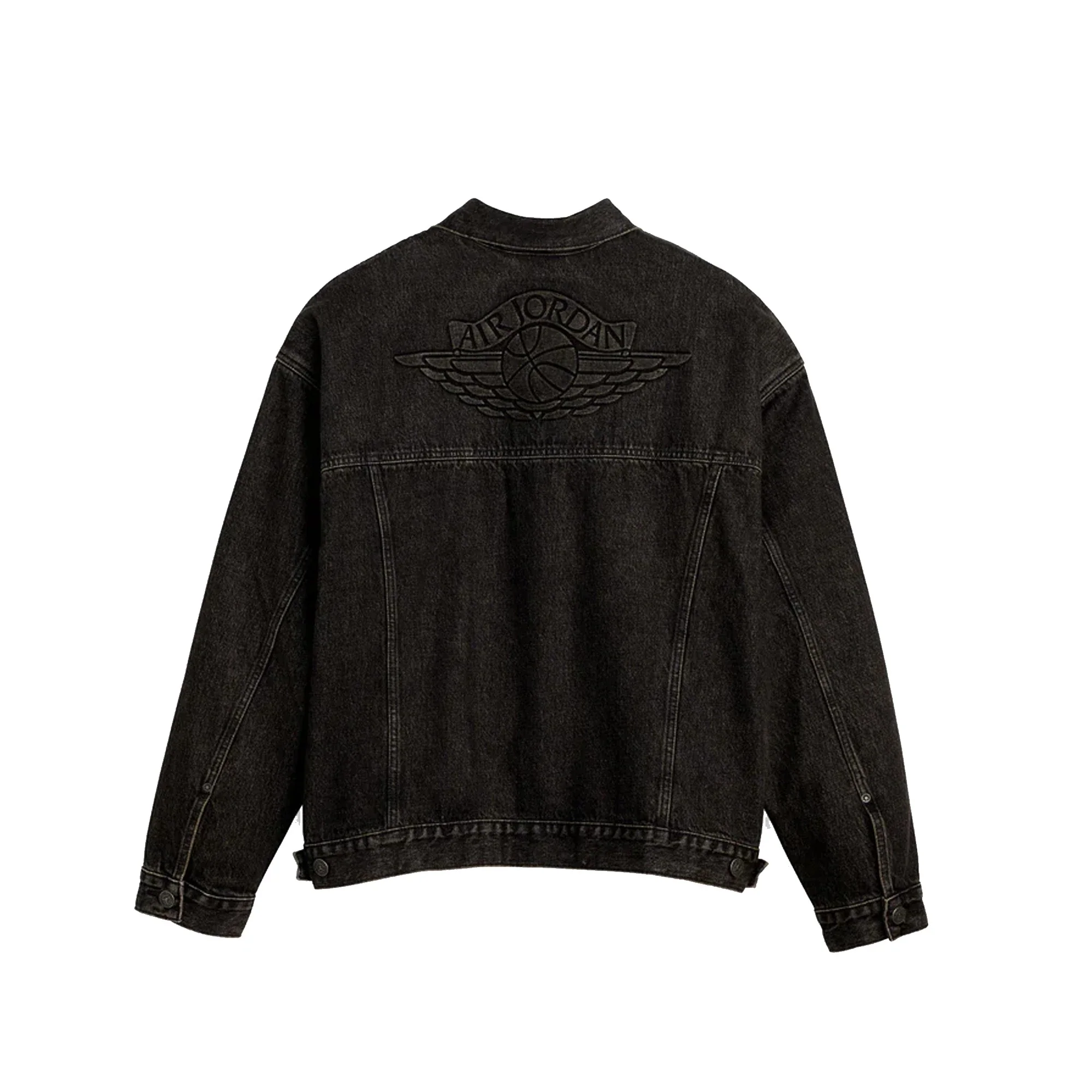 Levi's x Jordan Type III Trucker Jacket 'Black Washed Denim' - Image 2