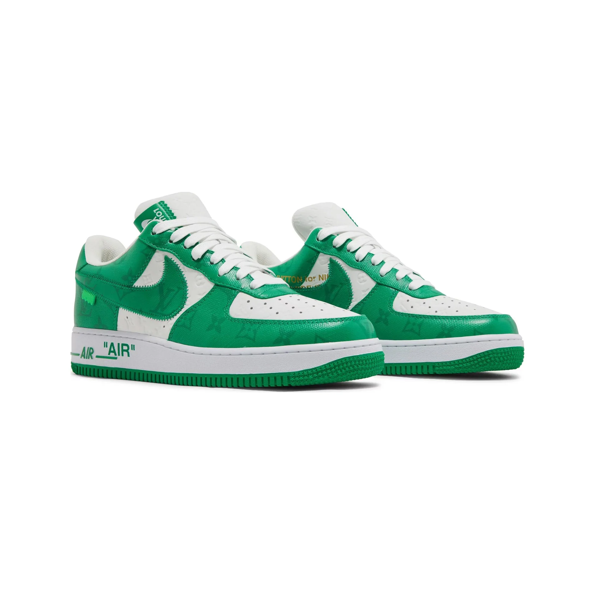 Louis Vuitton Nike Air Force 1 Low By Virgil Abloh 'White Green' (2022) - Image 2