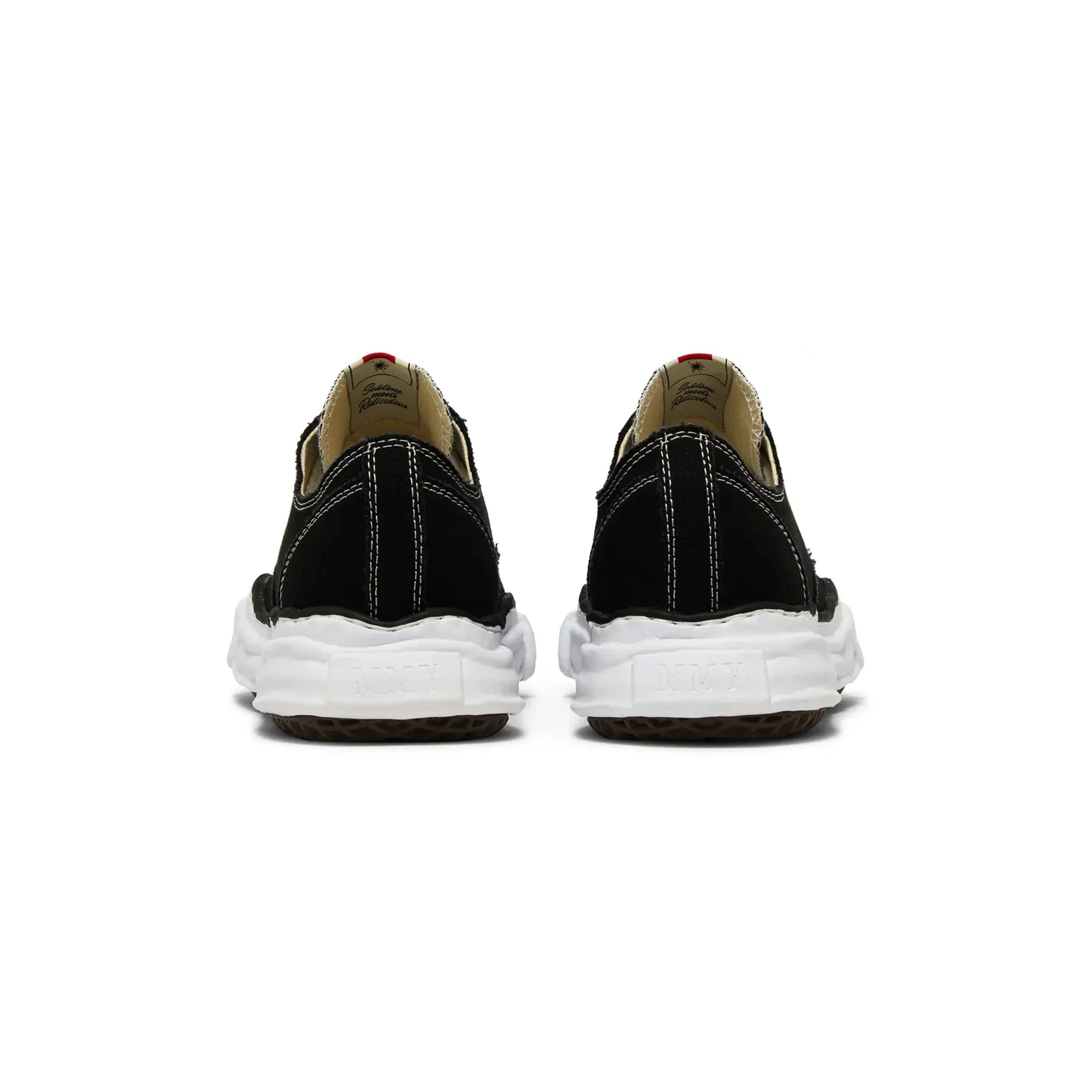 Maison Mihara Yasuhiro Peterson OG Sole Canvas Low 'Black' (2022) - Image 4