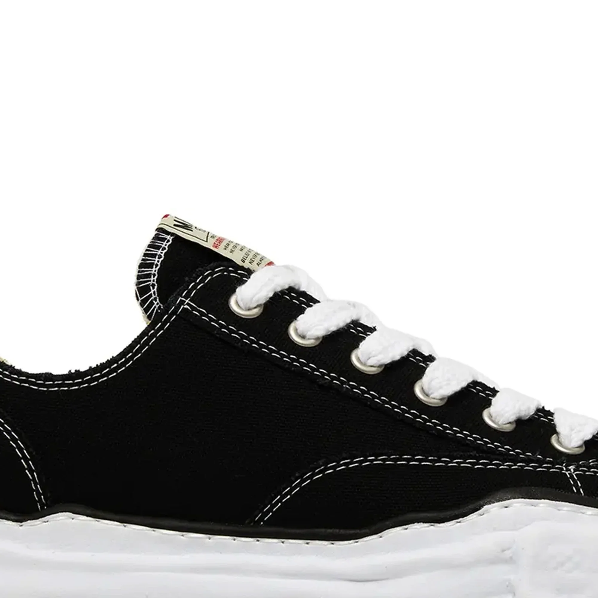 Maison Mihara Yasuhiro Peterson OG Sole Canvas Low 'Black' (2022) - Image 6