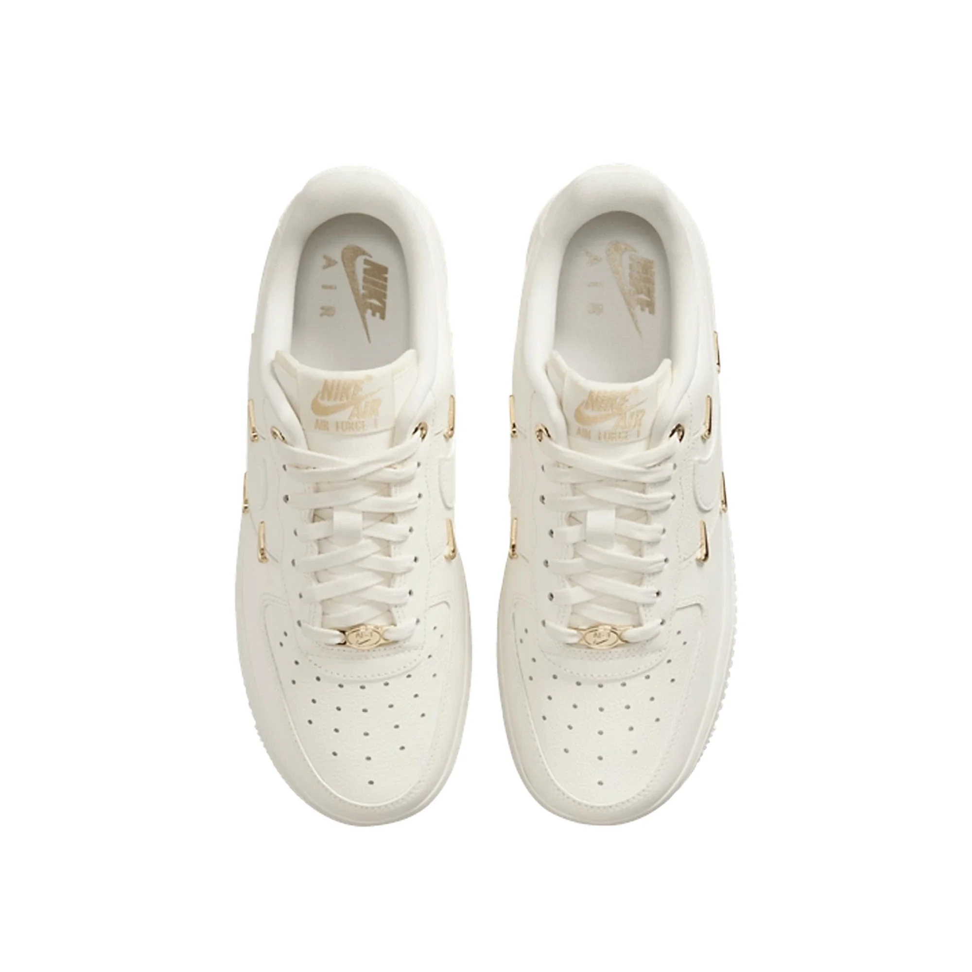 Nike Air Force 1 '07 LX CN 'Sail Gold Mini Swooshes' Women's (2023) - Image 4
